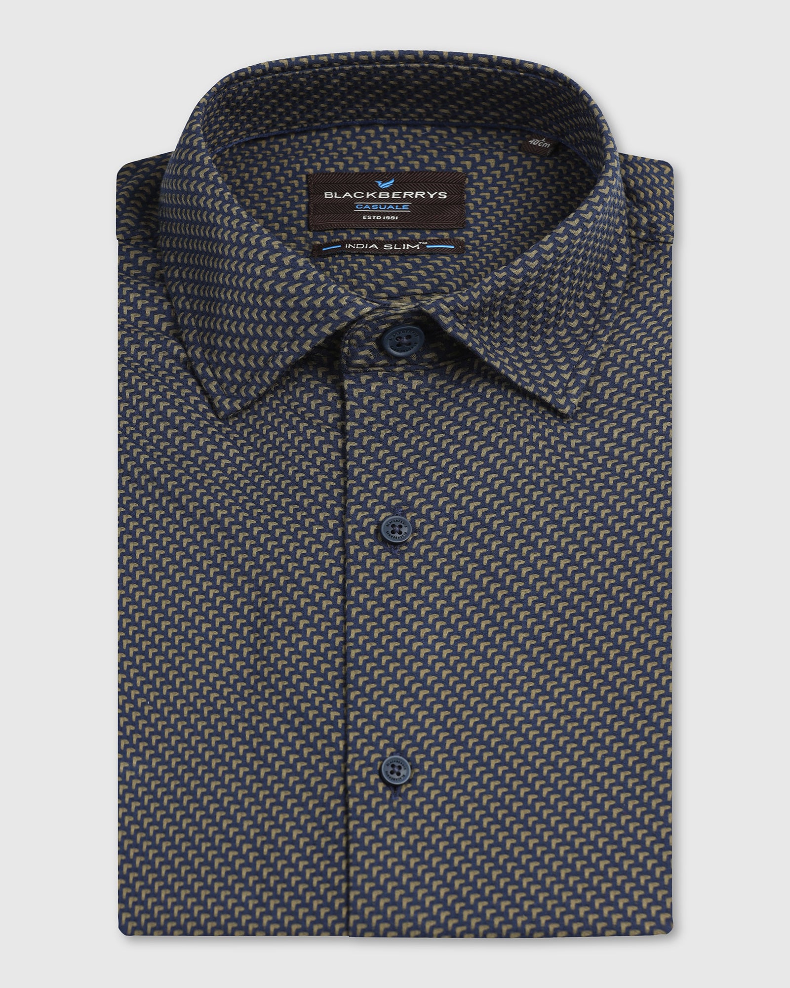 Olive Textured Shirt - Durlan
