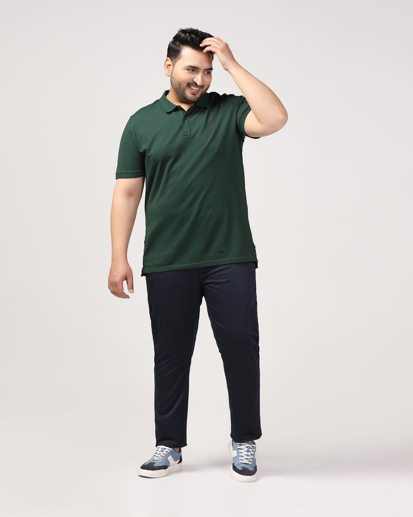 Must Haves Slim Comfort B-95 Casual Twilight Navy Solid Khakis - Kolt - Blackberrys