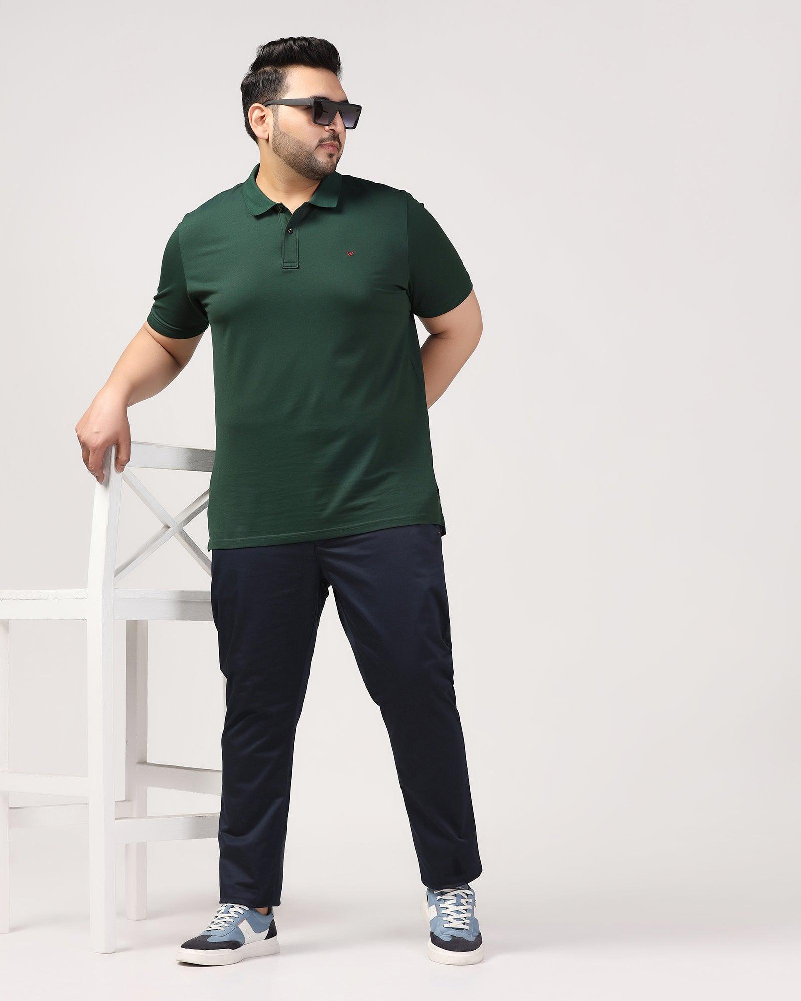 Must Haves Slim Comfort B-95 Casual Twilight Navy Solid Khakis - Kolt - Blackberrys