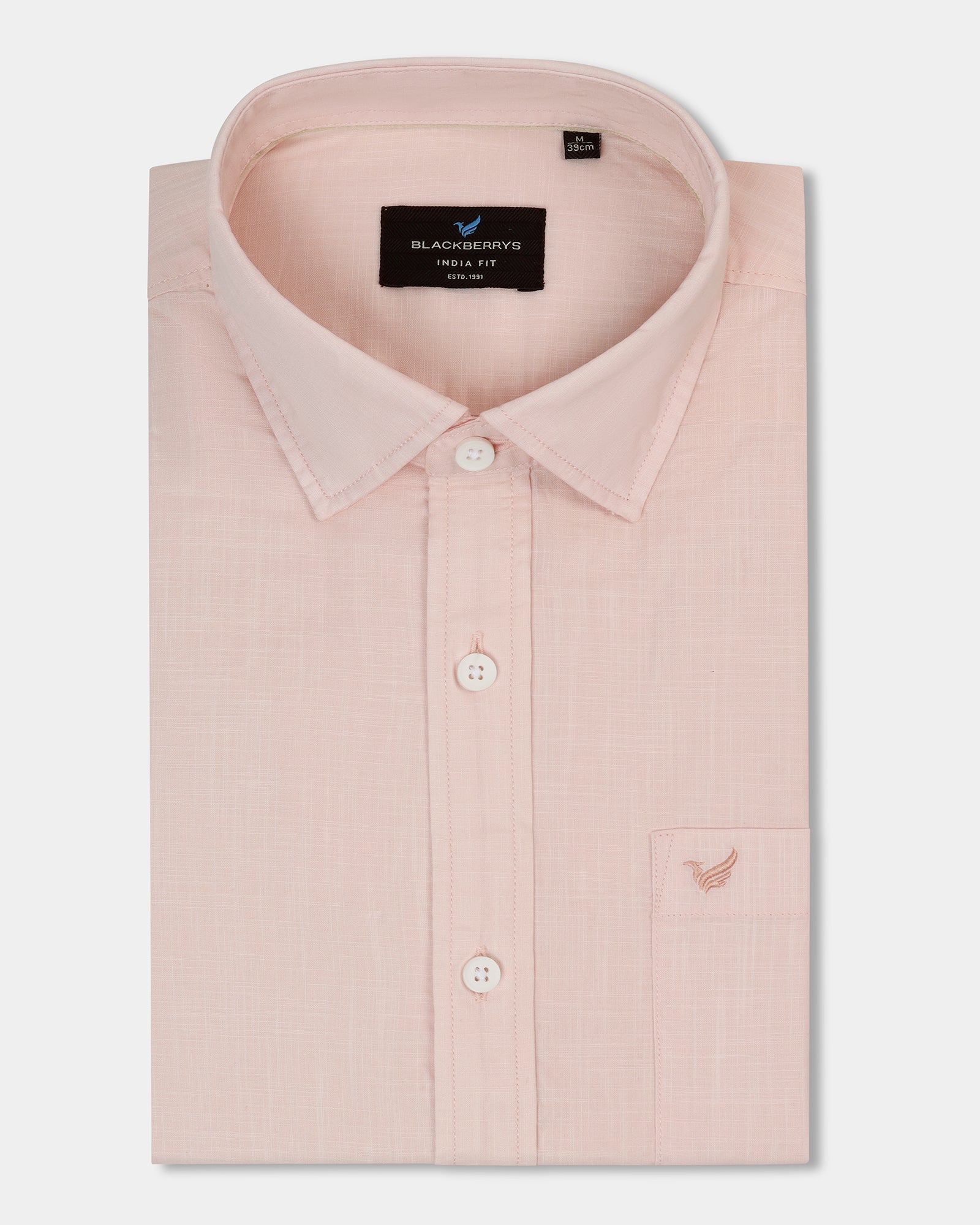 Peach Solid Shirt - Gobert