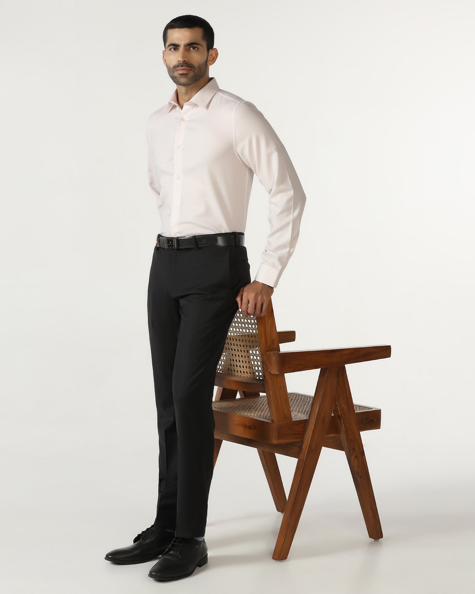 Peach Jacquard Shirt - Render