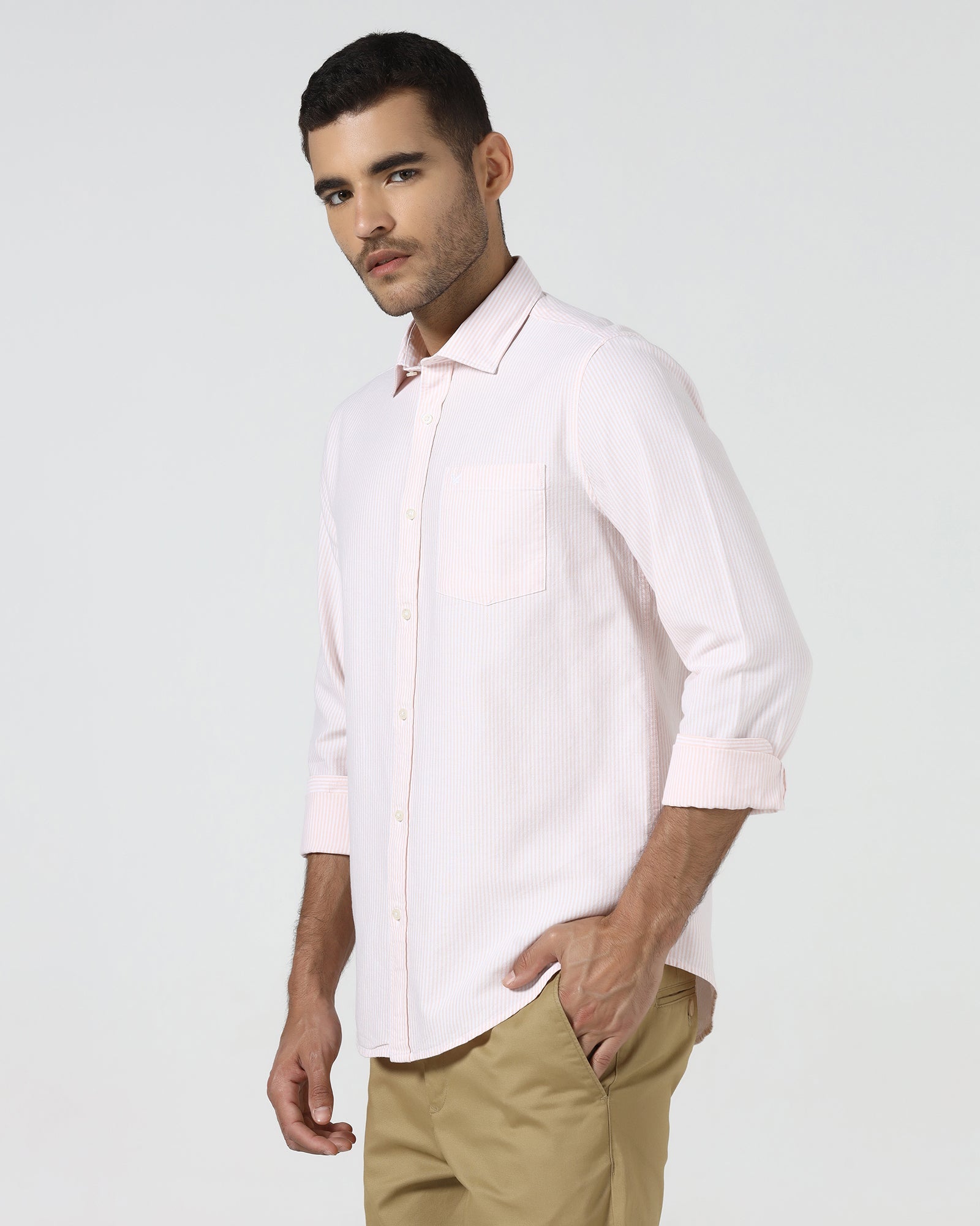 Peach Stripe Shirt - Lafer
