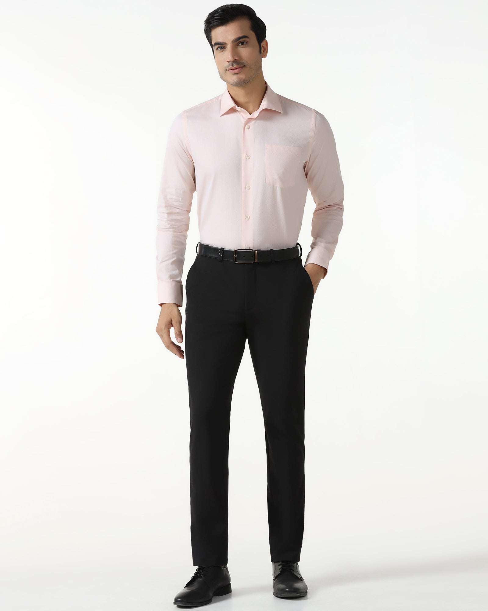 Peach Textured Shirt - Ryan