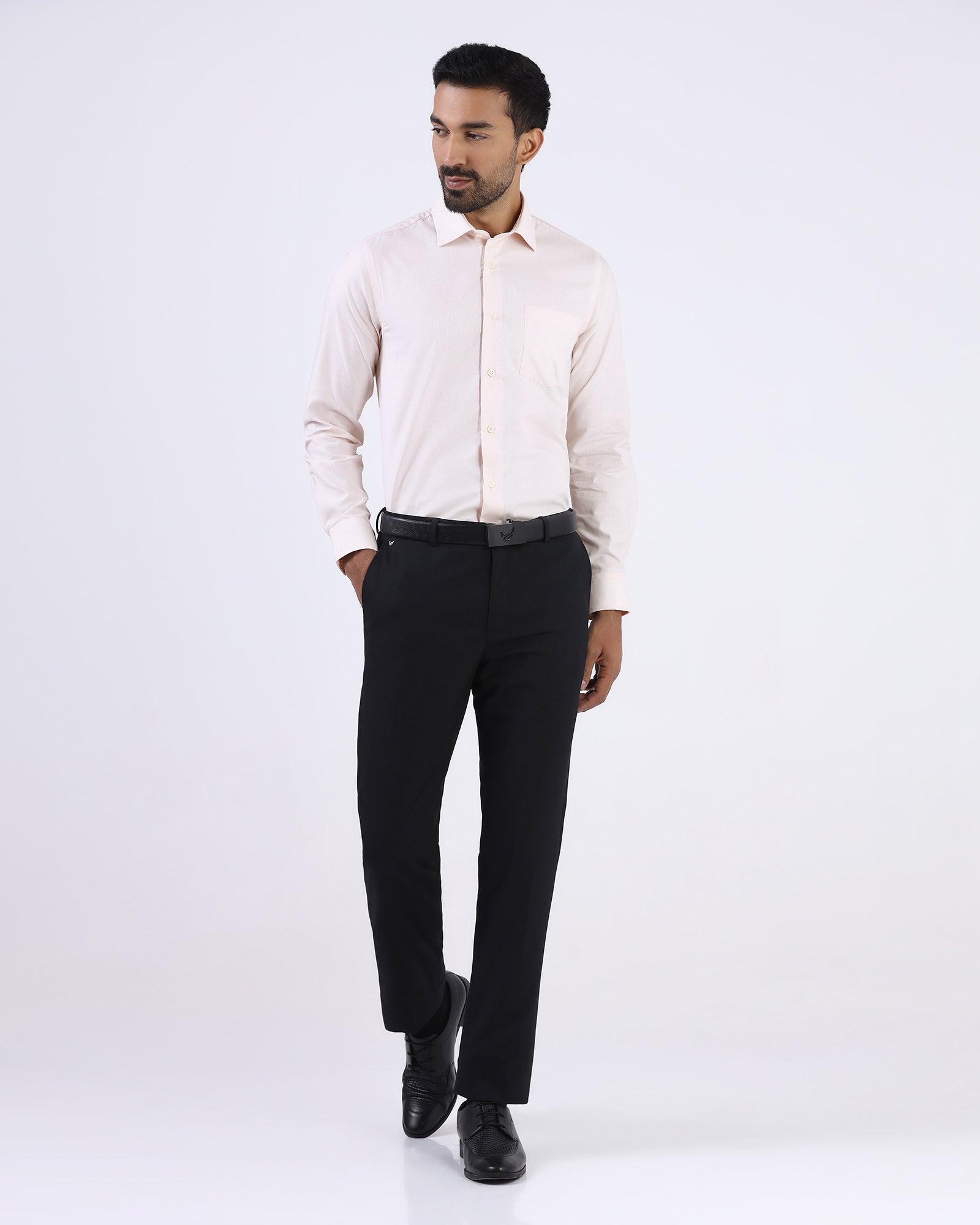 Peach Textured Shirt - Thorn
