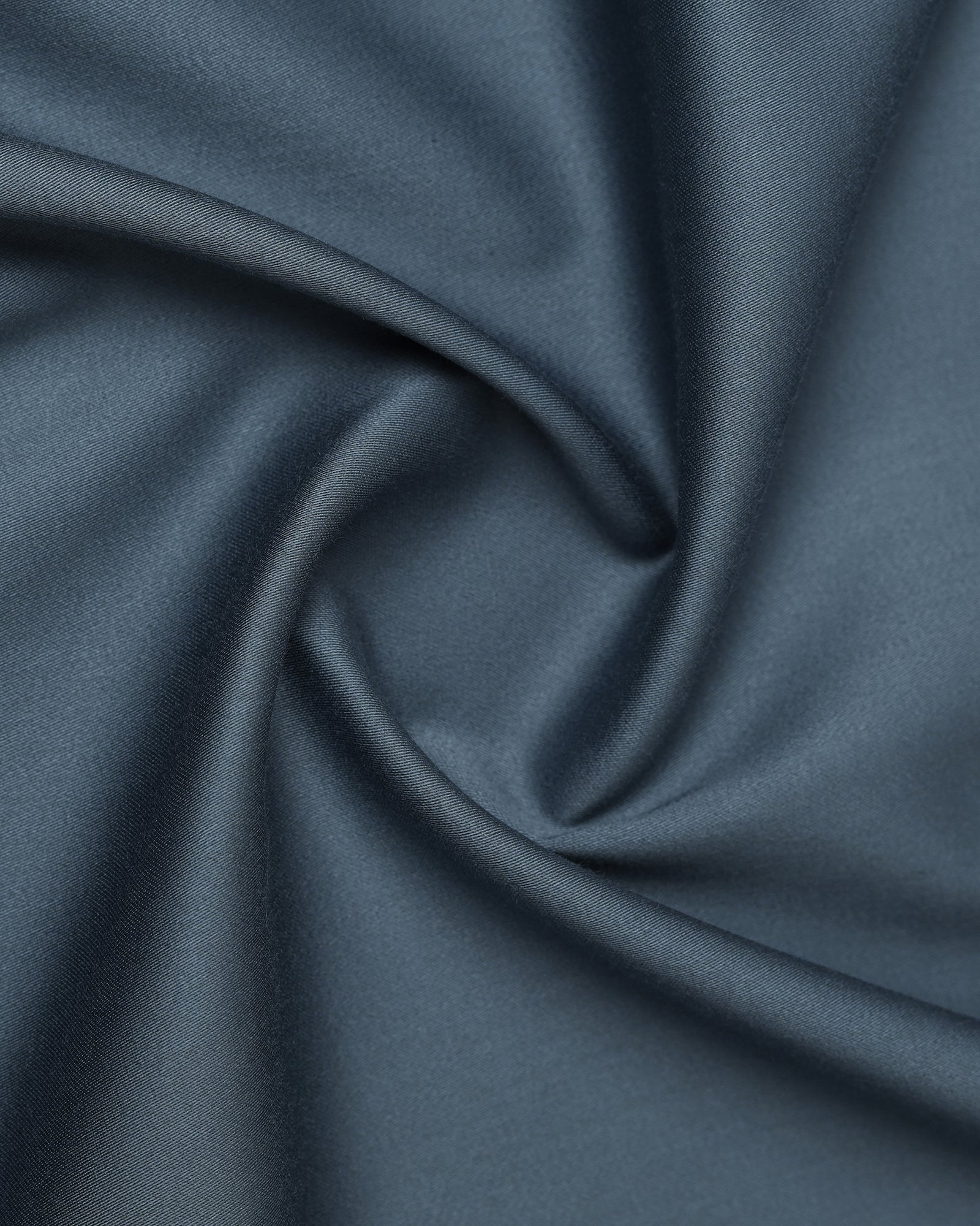 Petrol Blue Unwrinkle Solid Shirt - Sylvia