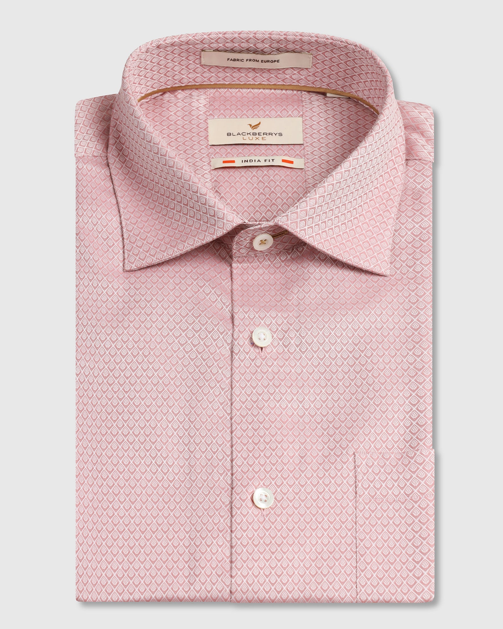 Pink Luxe Jacquard Shirt - Mirror