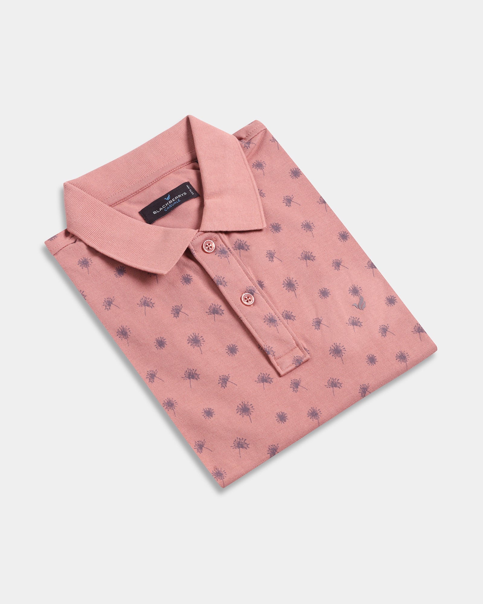Pink Printed Polo - Viore