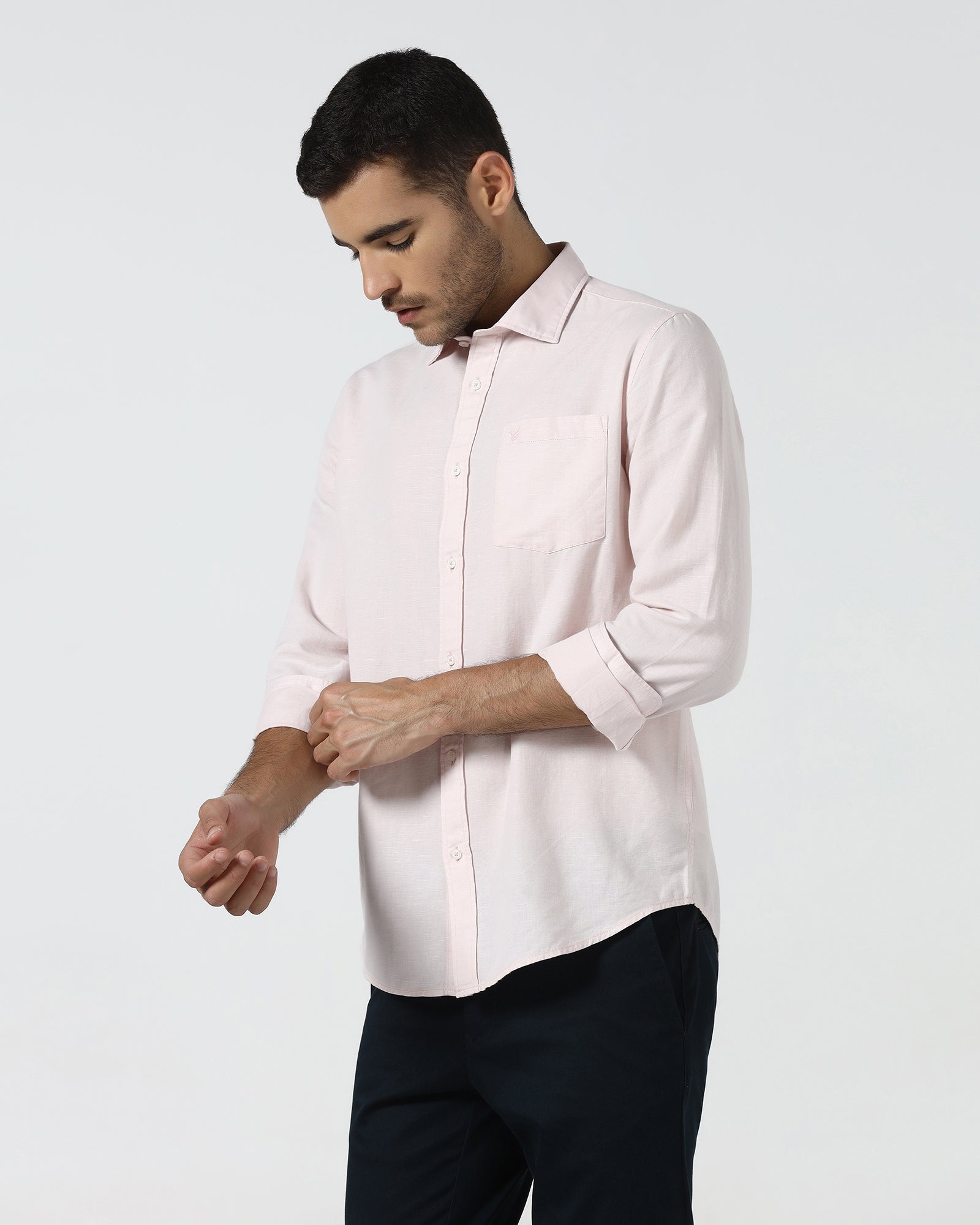 Pink Solid Shirt - Camro