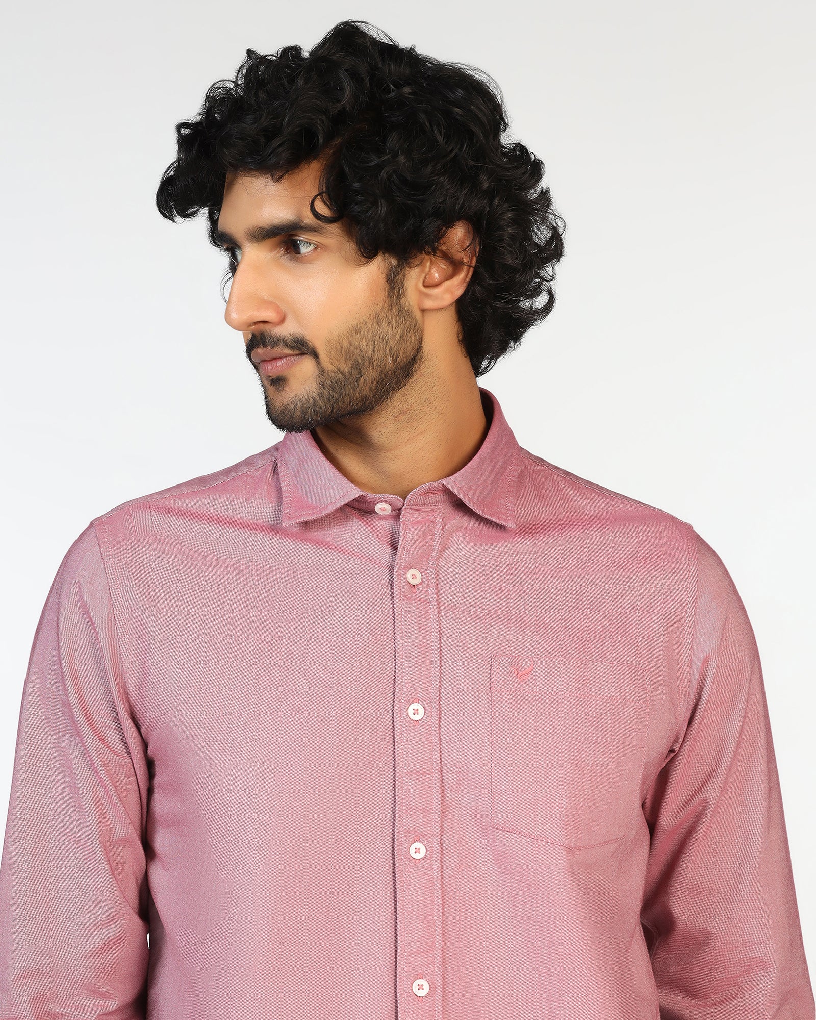 Pink Solid Shirt - Solly