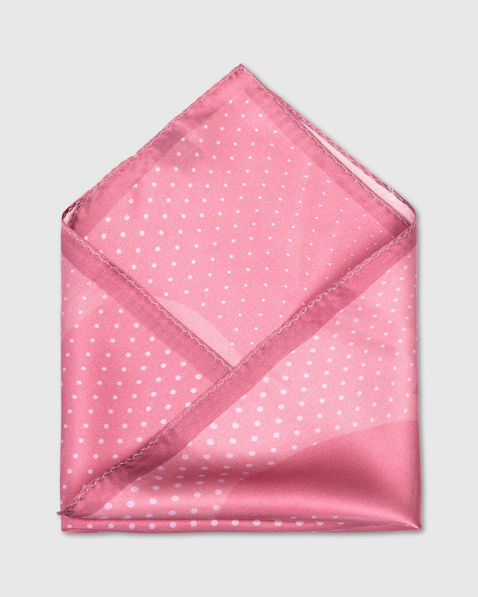 Pink Printed 100% Silk Pocket Square - Wilkie