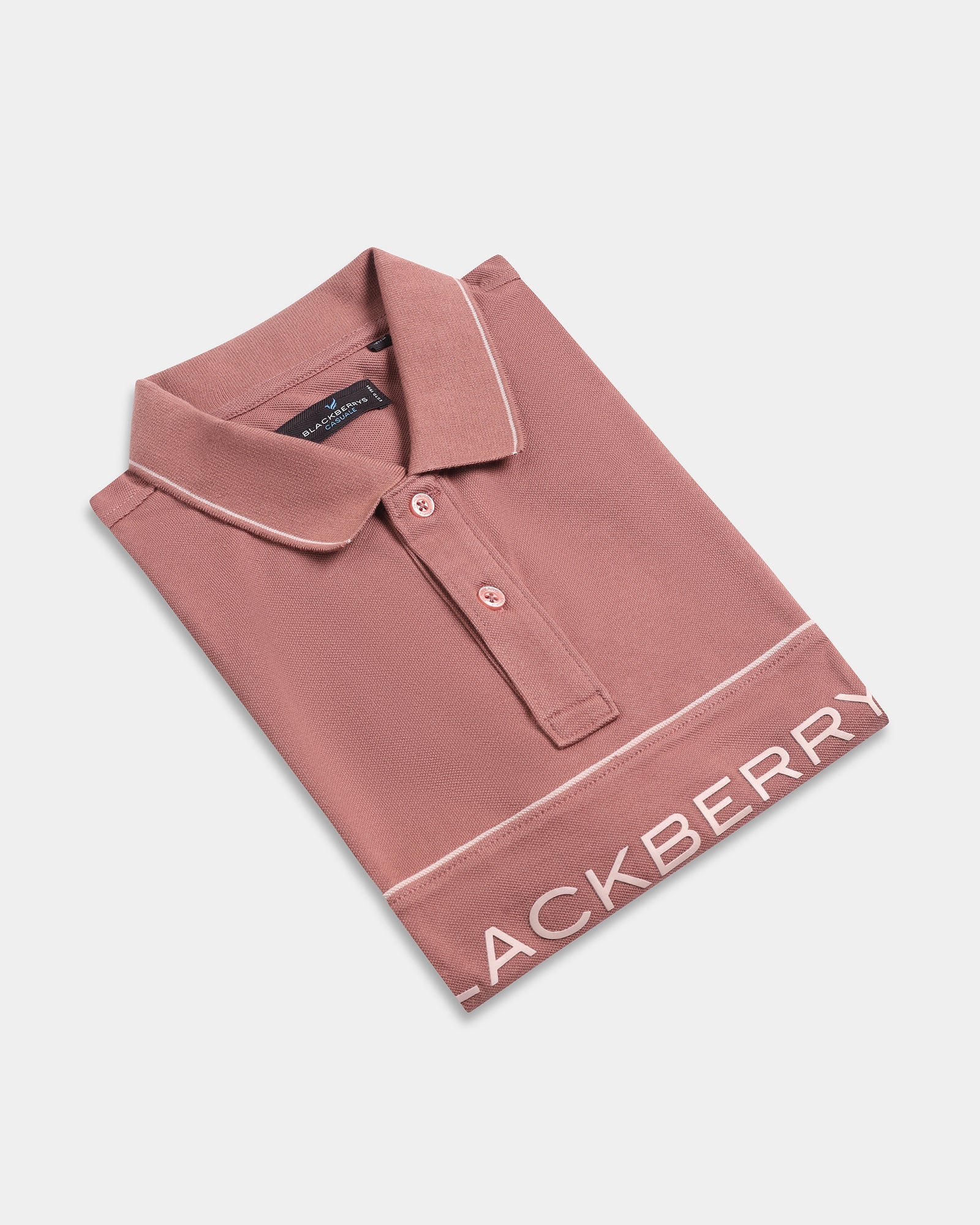 Pink Solid Polo - Rhoda