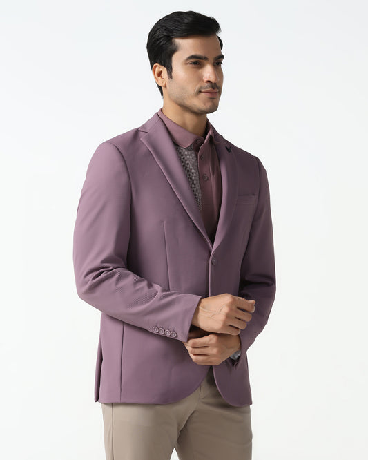 Pink TechPro Stripe Blazer - Fiesta