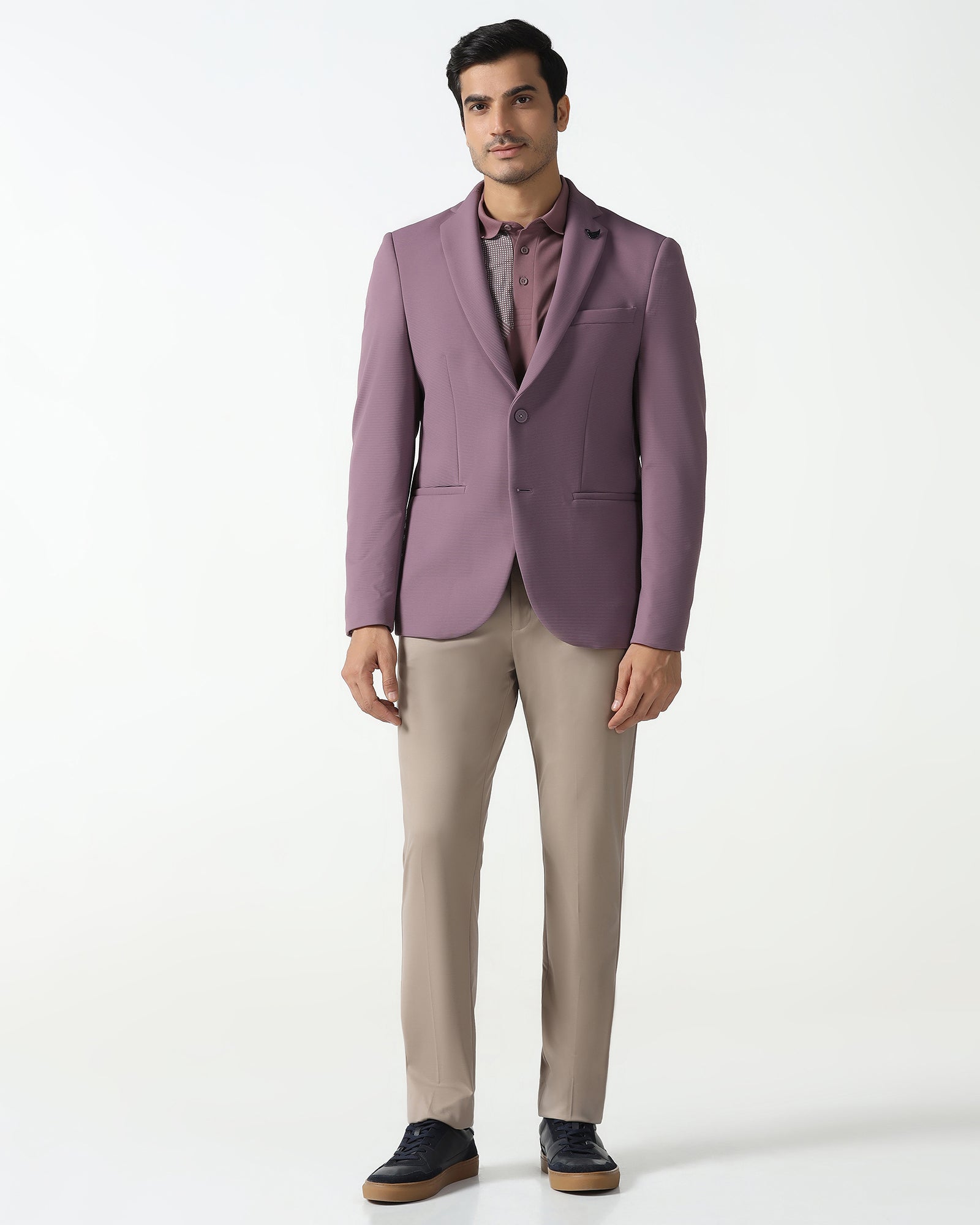 Pink TechPro Stripe Blazer - Fiesta