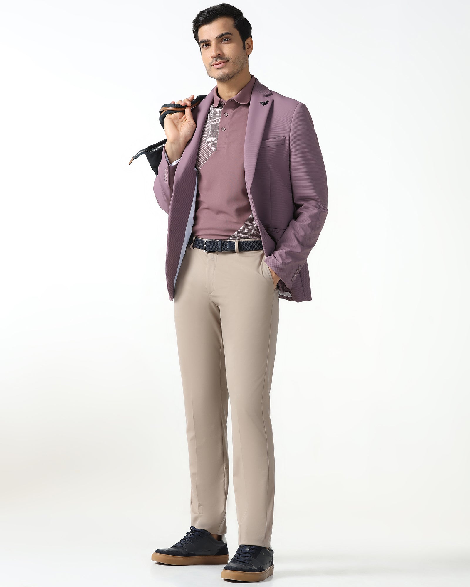 Pink TechPro Stripe Blazer - Fiesta