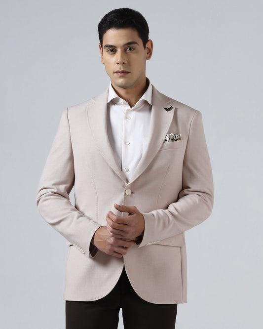 Pink Textured Blazer - Watson