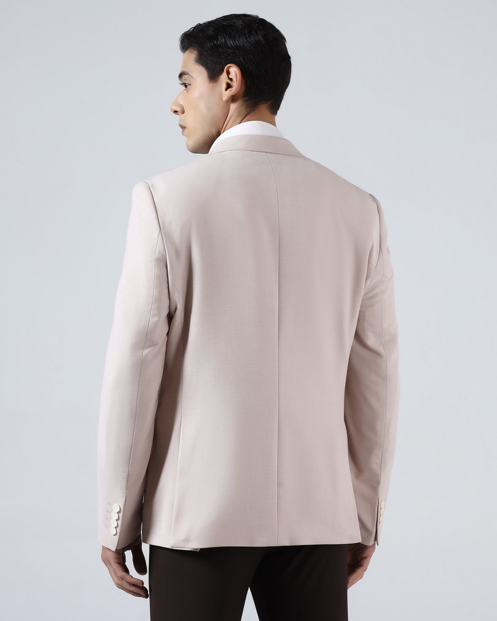 Pink Textured Blazer - Watson