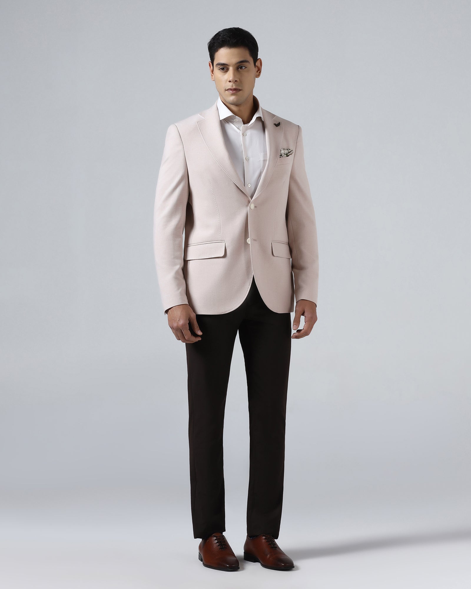 Pink Textured Blazer - Watson