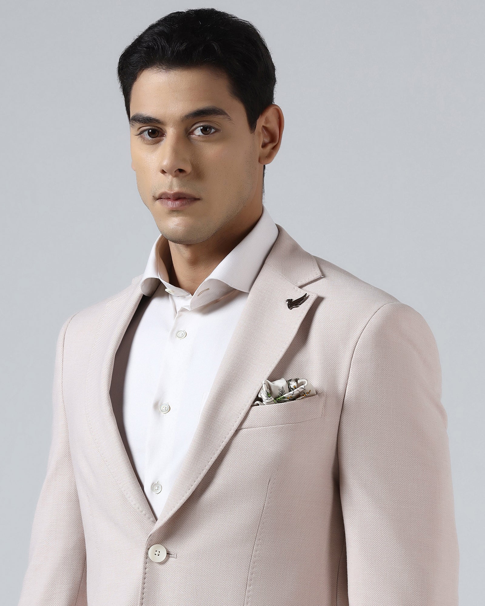 Pink Textured Blazer - Watson