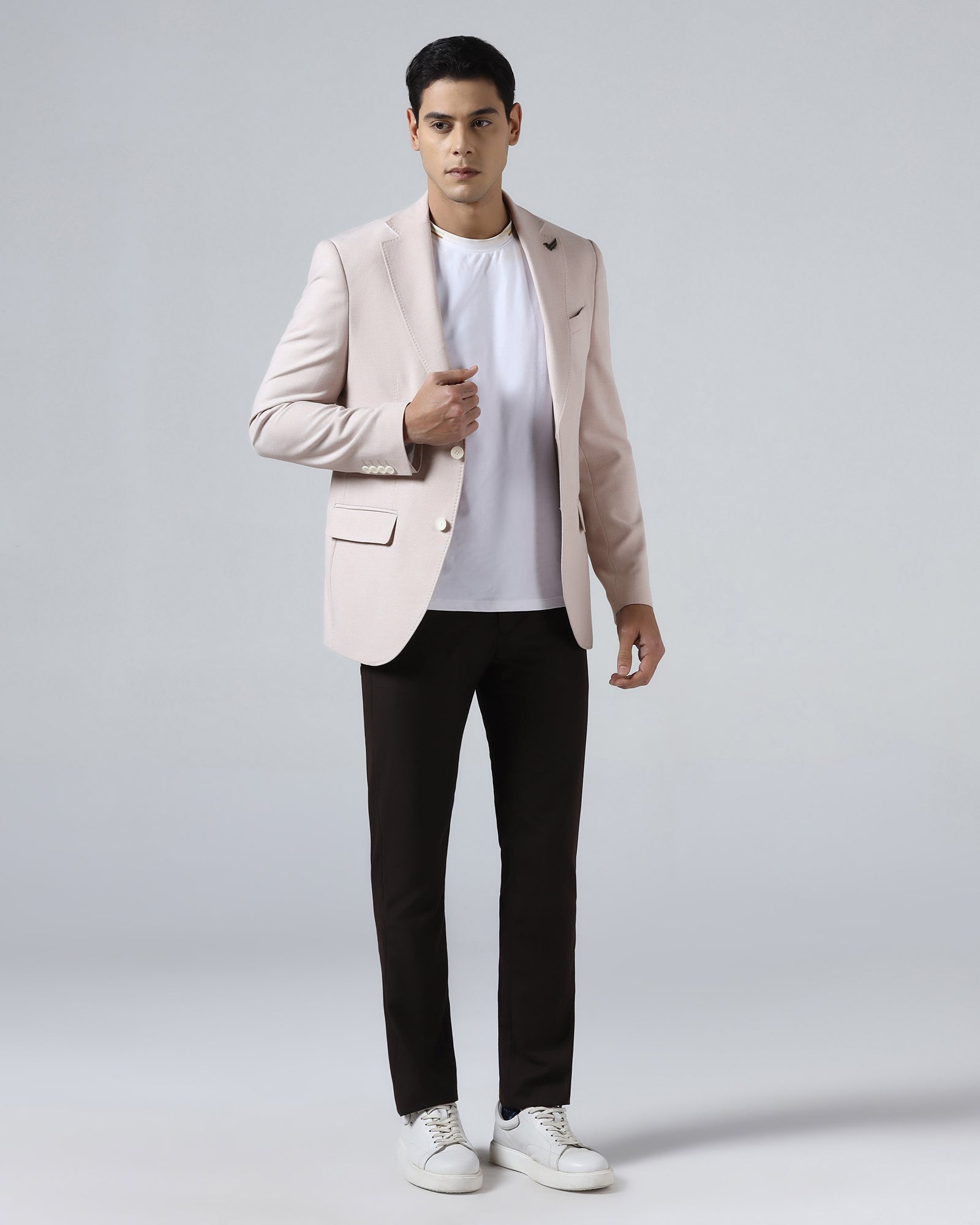 Pink Textured Blazer - Watson
