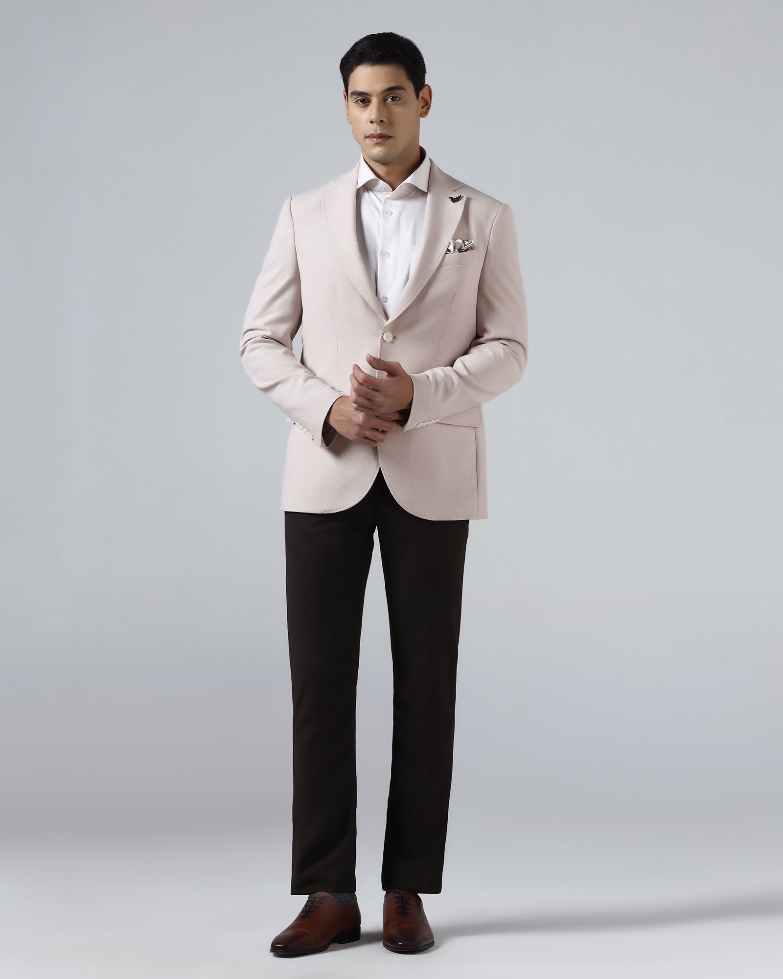 Pink Textured Blazer - Watson