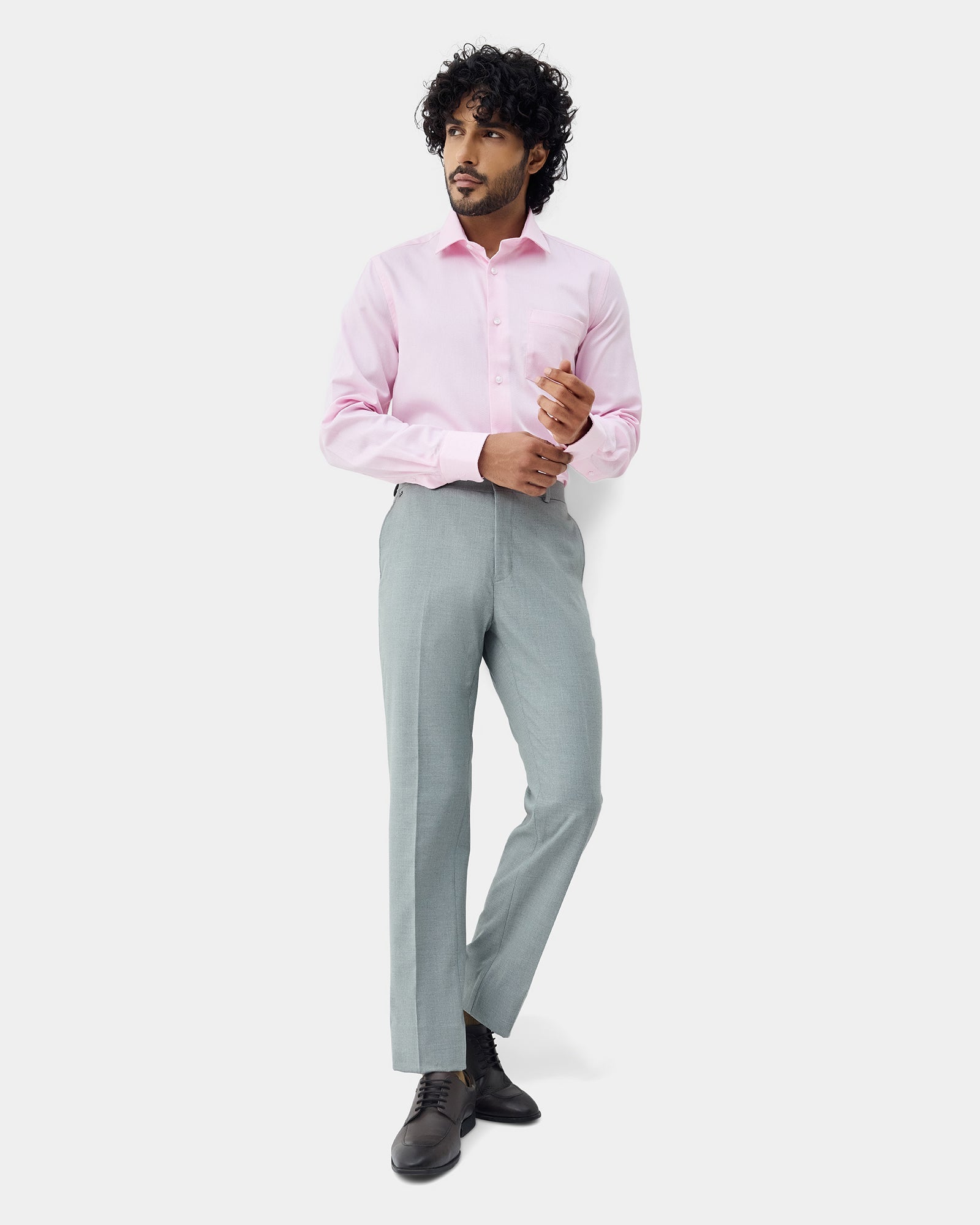 Pink Textured Shirt - Maky