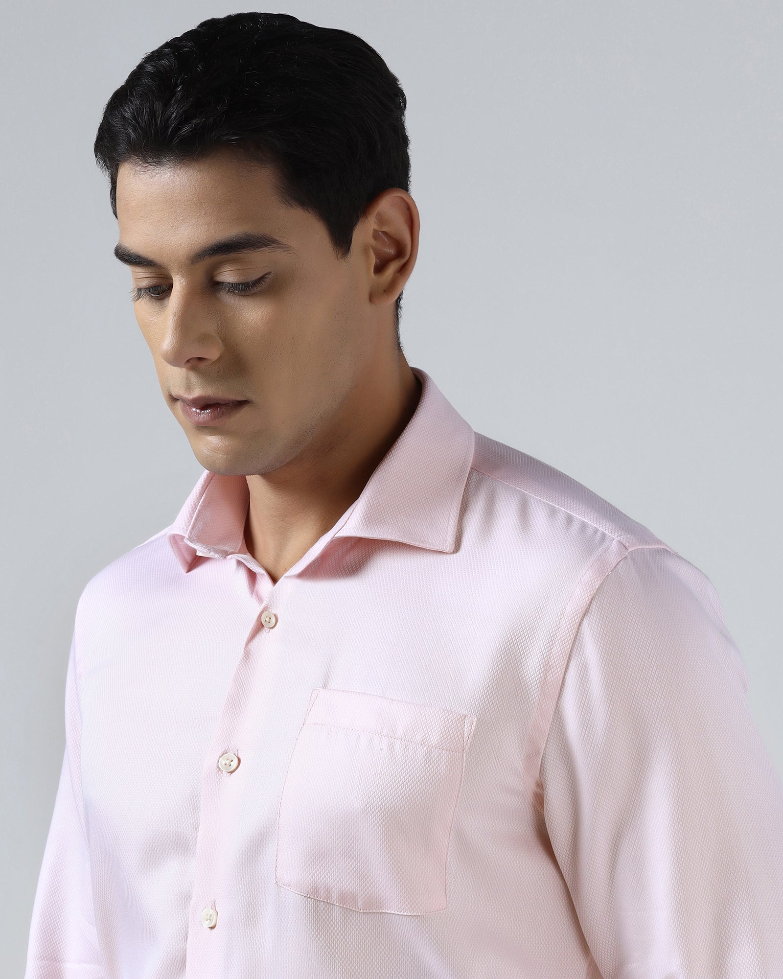 Pink Textured Shirt - Quinn