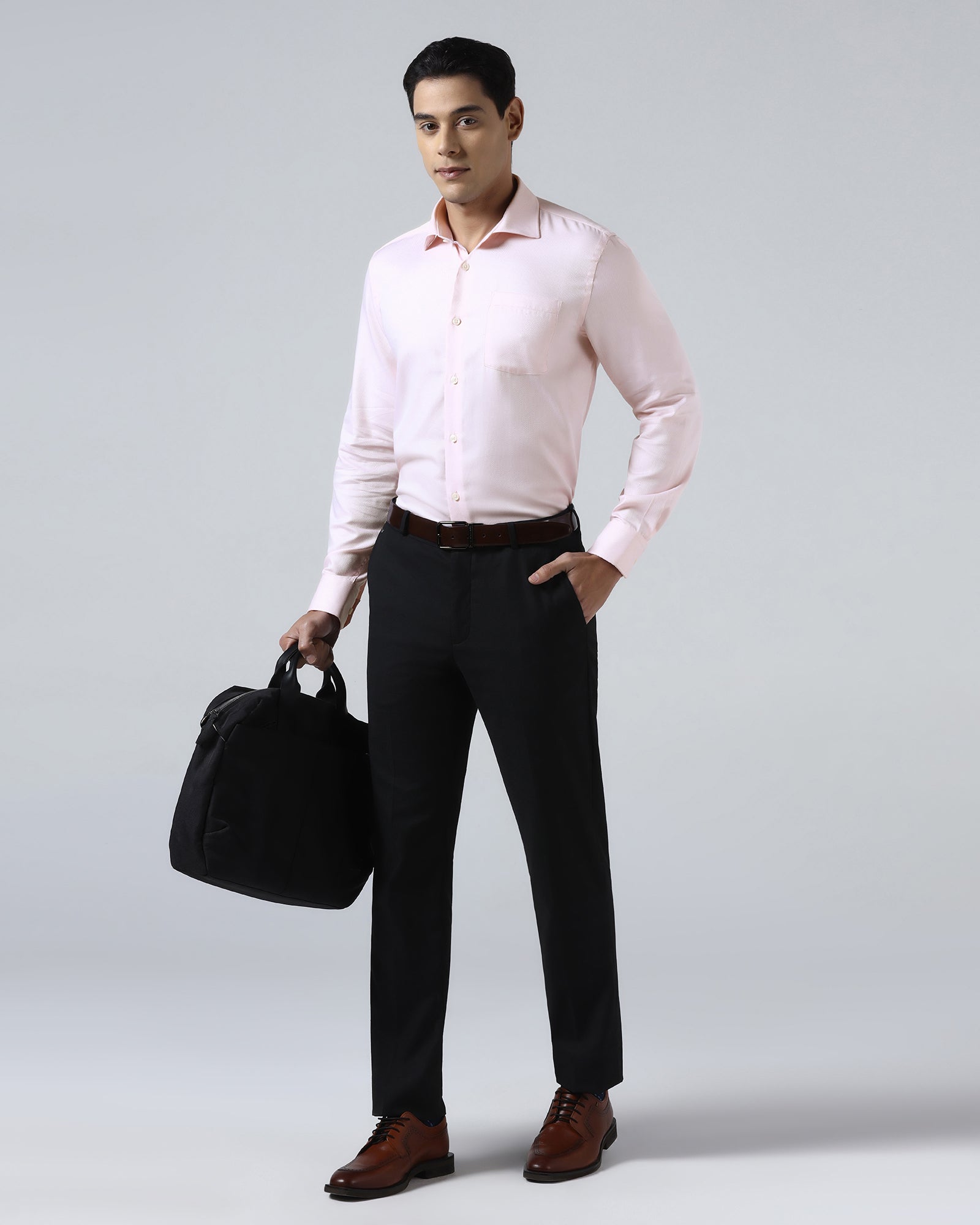 Pink Textured Shirt - Quinn