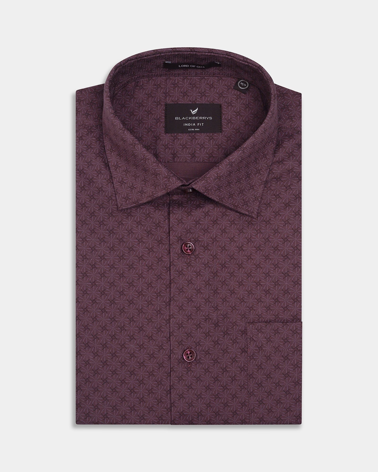Plum Printed Shirt - Quill