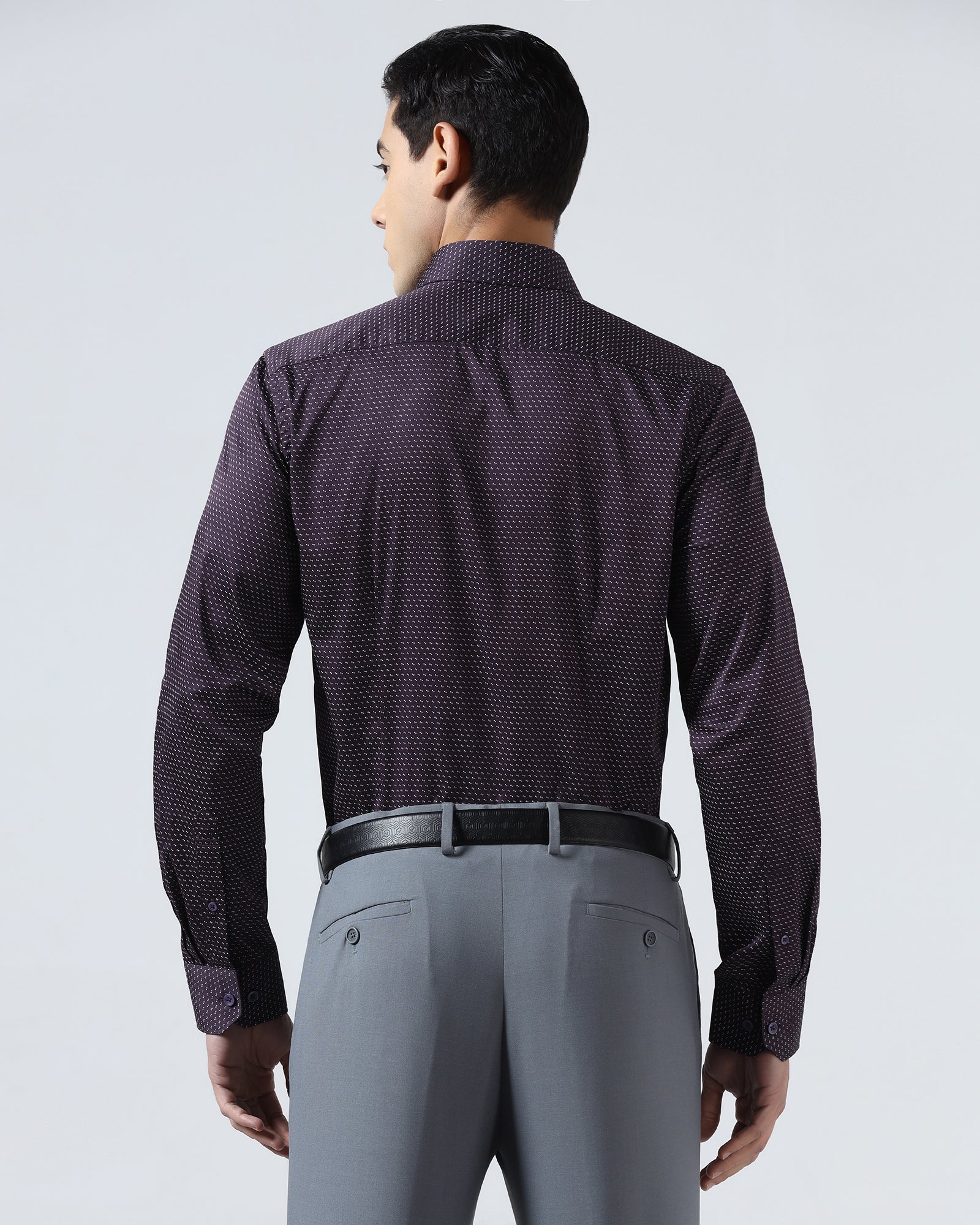 Plum Printed Shirt - Rapid