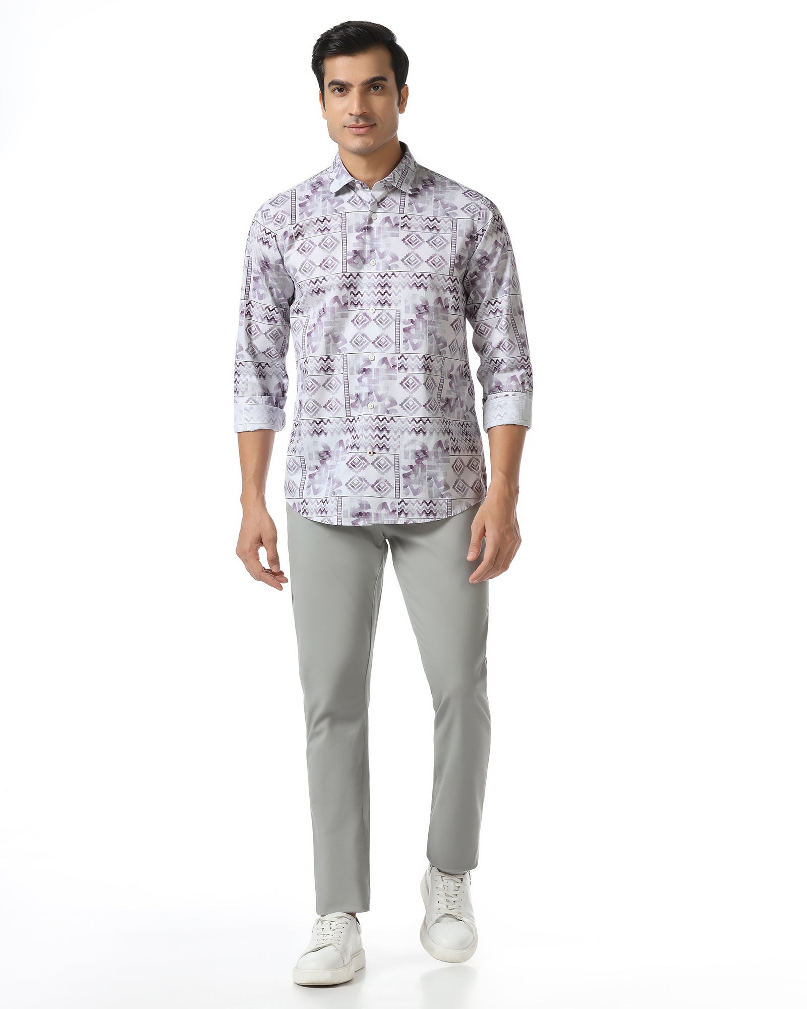 Plum Printed Shirt - Ryne