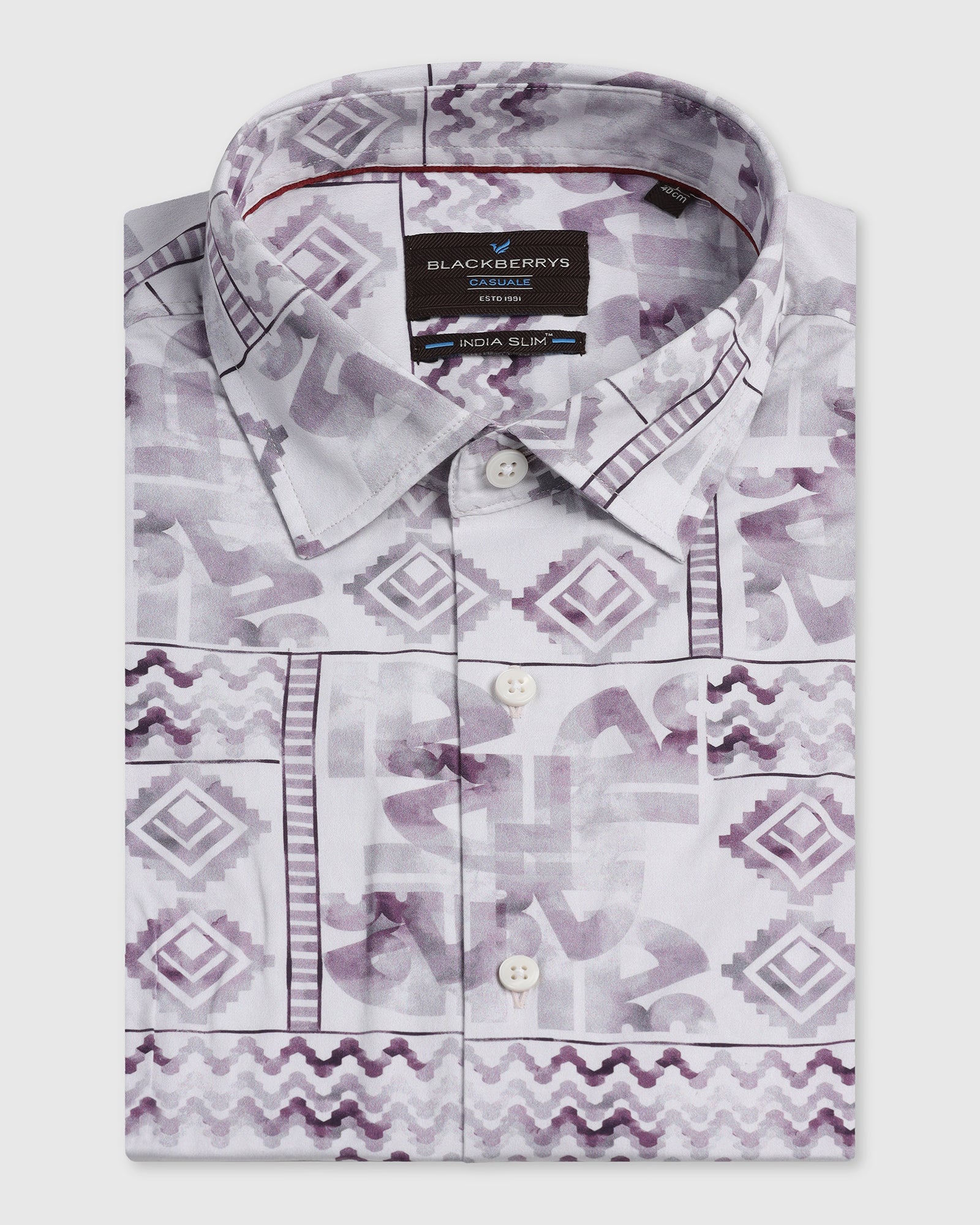 Plum Printed Shirt - Ryne
