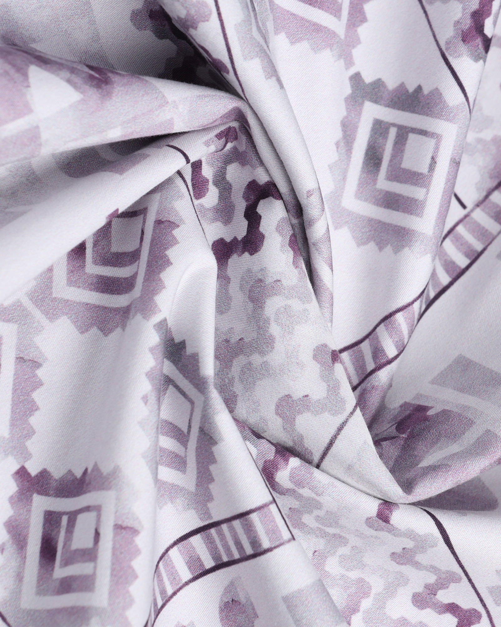 Plum Printed Shirt - Ryne