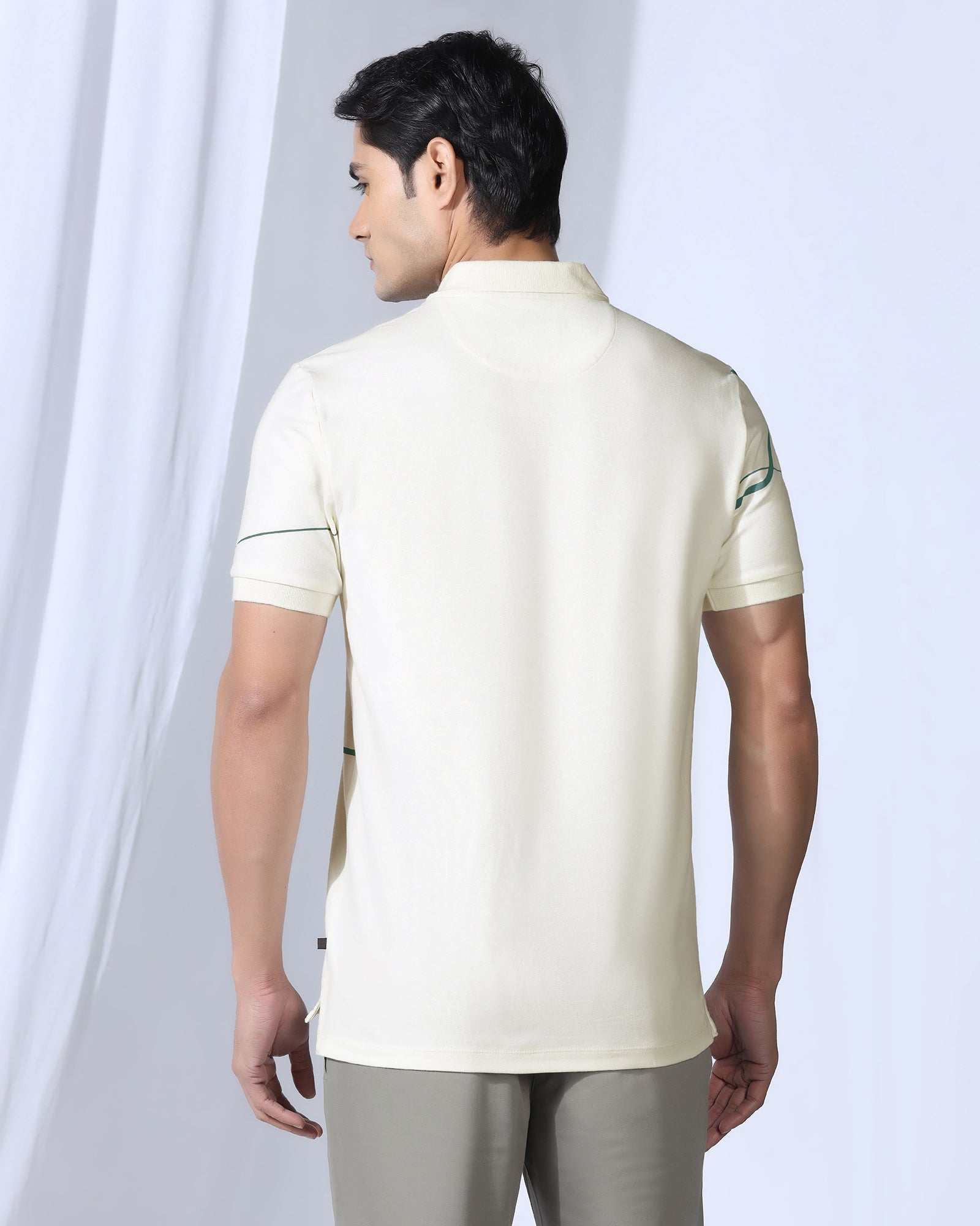 Polo Off White Printed T-Shirt - Fins