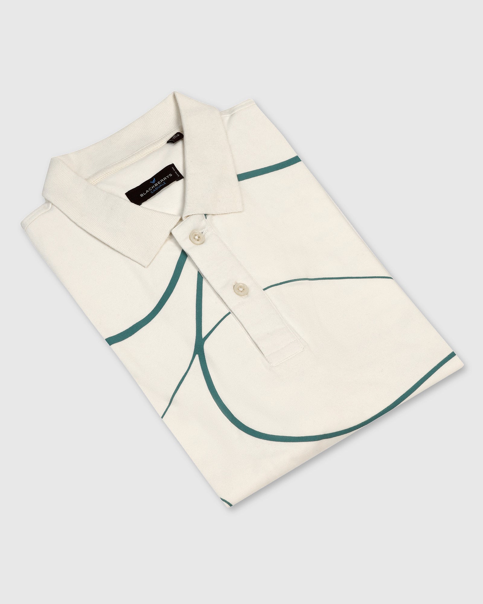 Polo Off White Printed T-Shirt - Fins