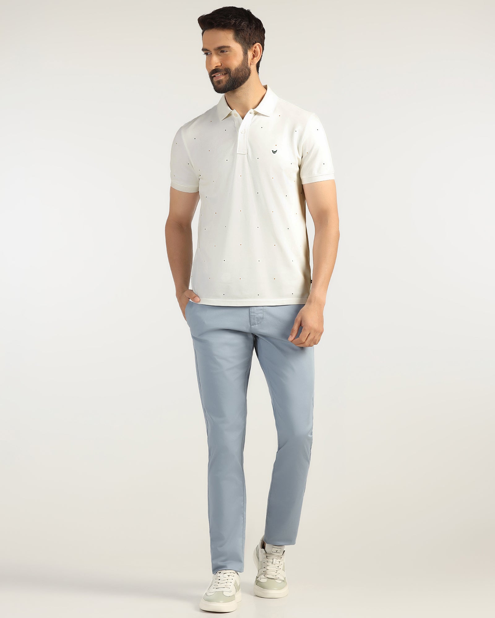 Polo White Printed T-Shirt - Wembley