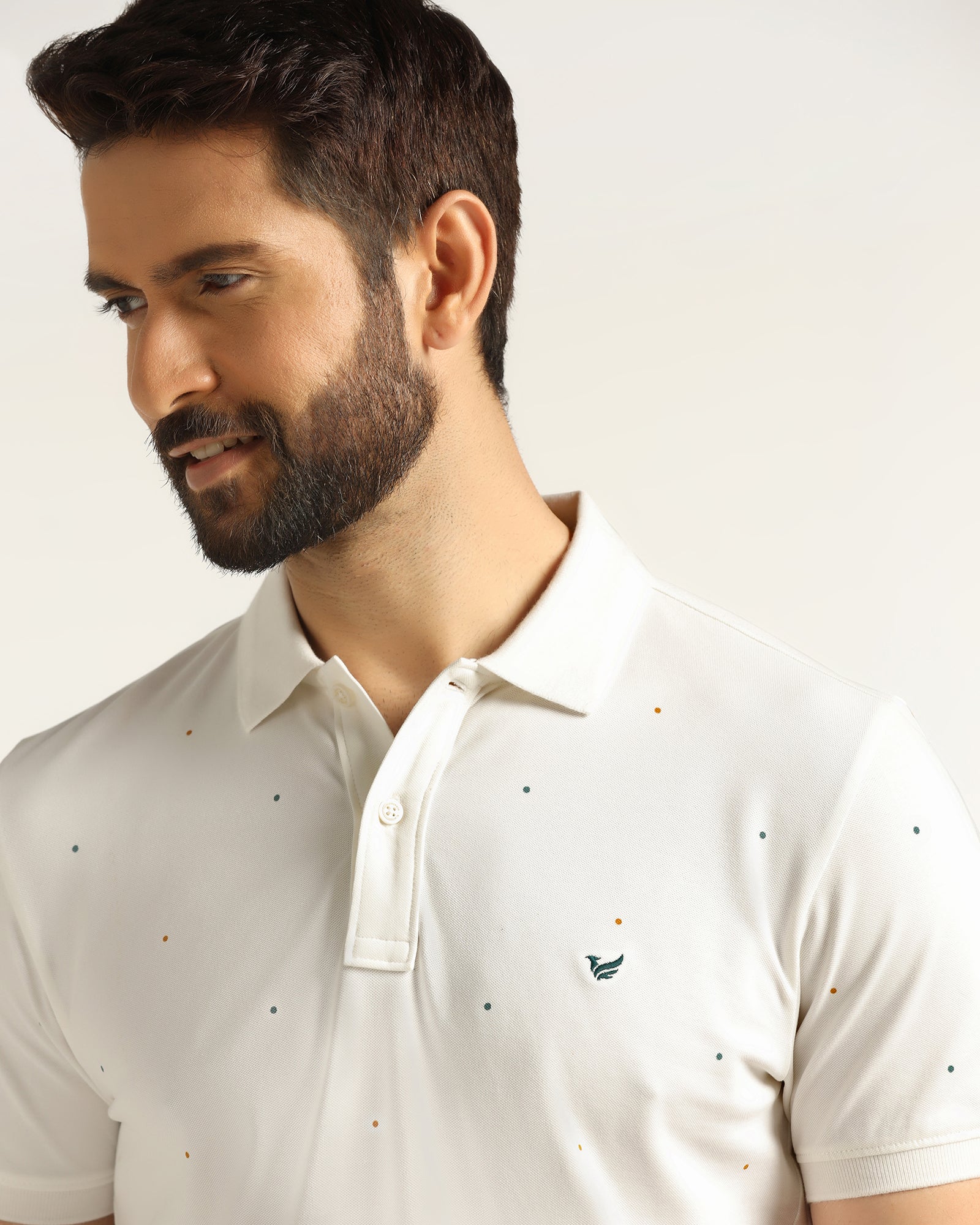 Polo White Printed T-Shirt - Wembley