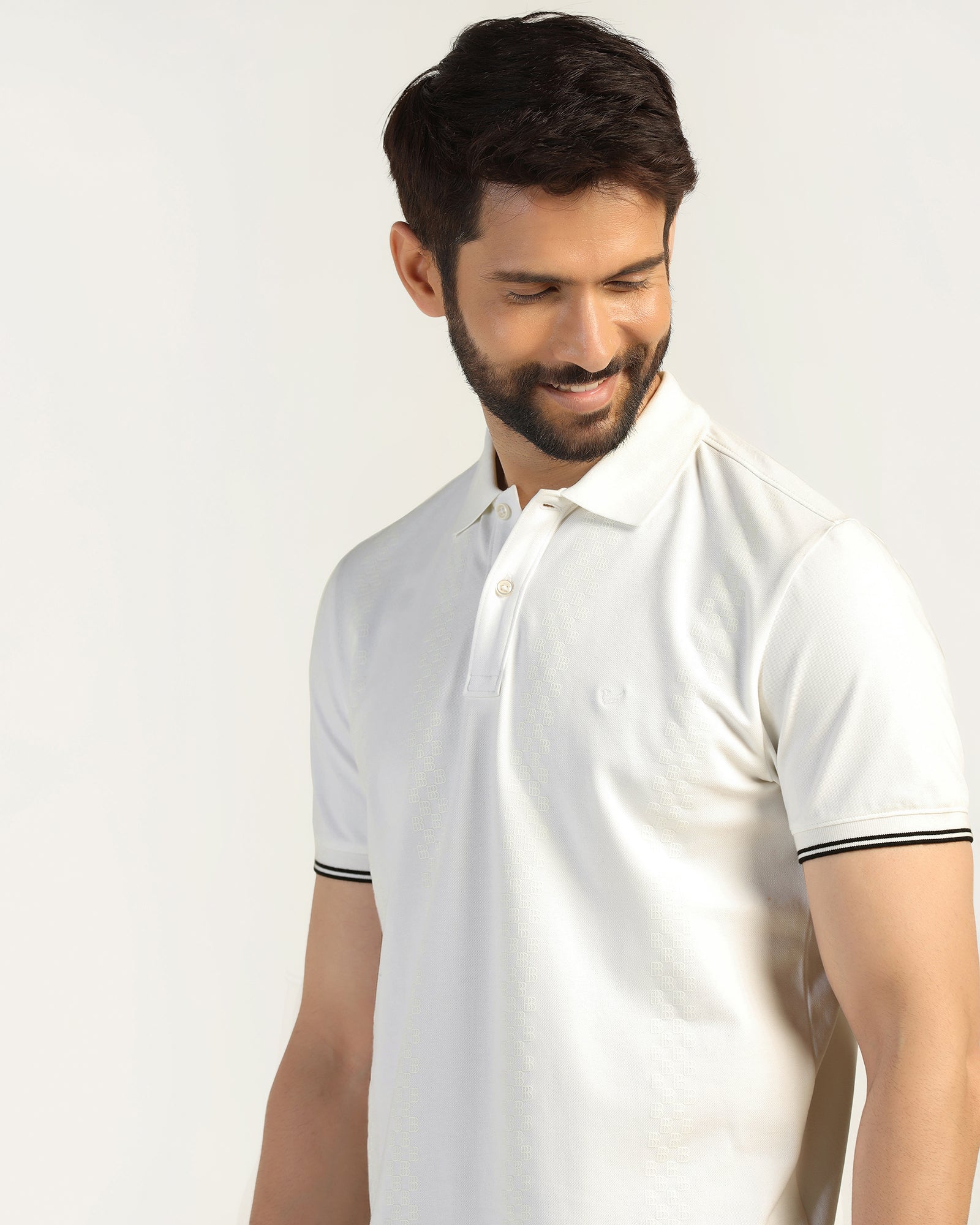 Polo White Printed T-Shirt - Eta