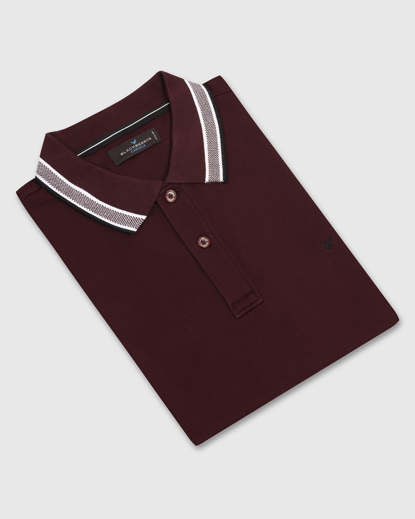Polo Wine Solid T-Shirt - Taurus