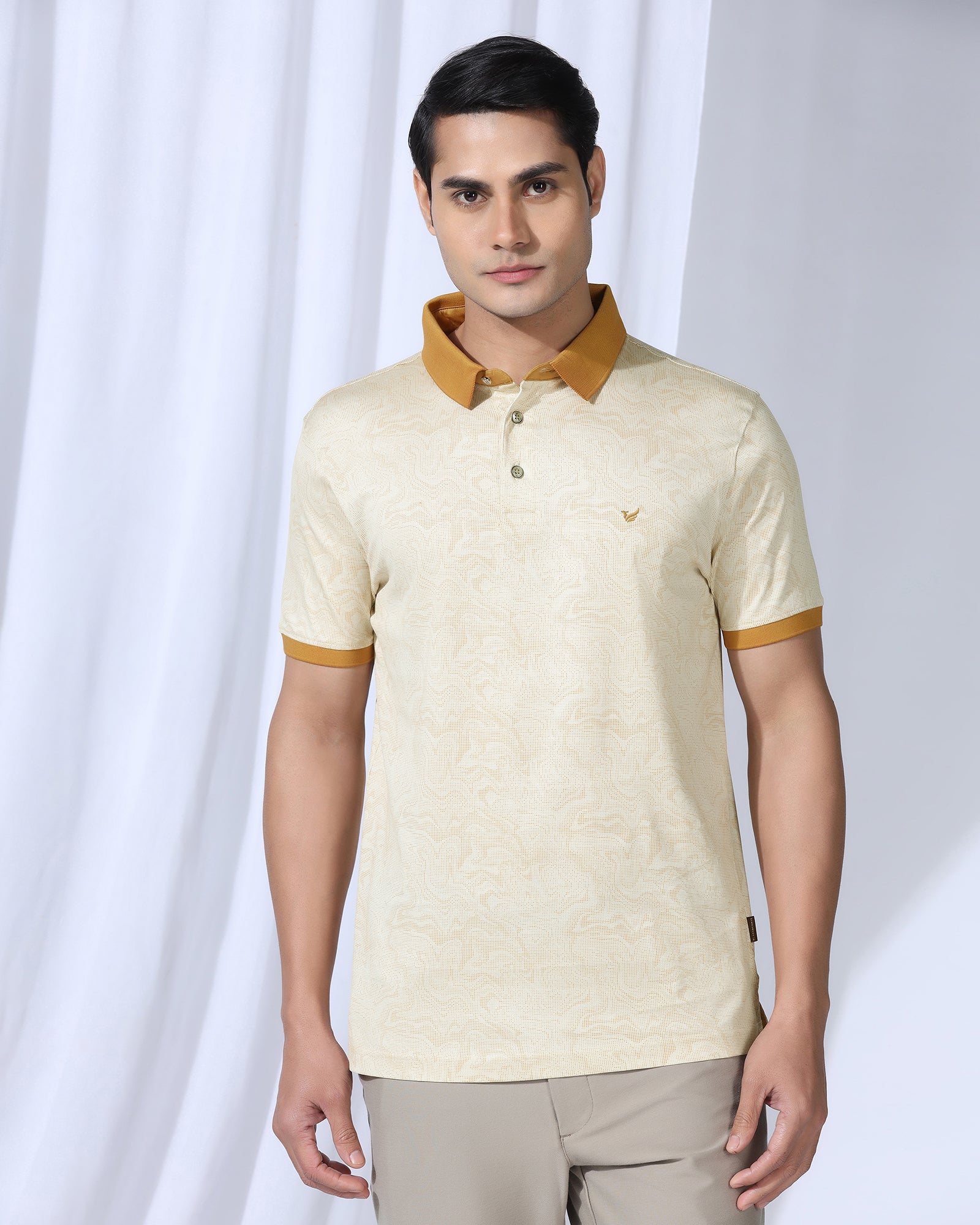 Polo Yellow Printed T-Shirt - Trip