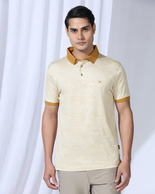 Polo Yellow Printed T-Shirt - Trip