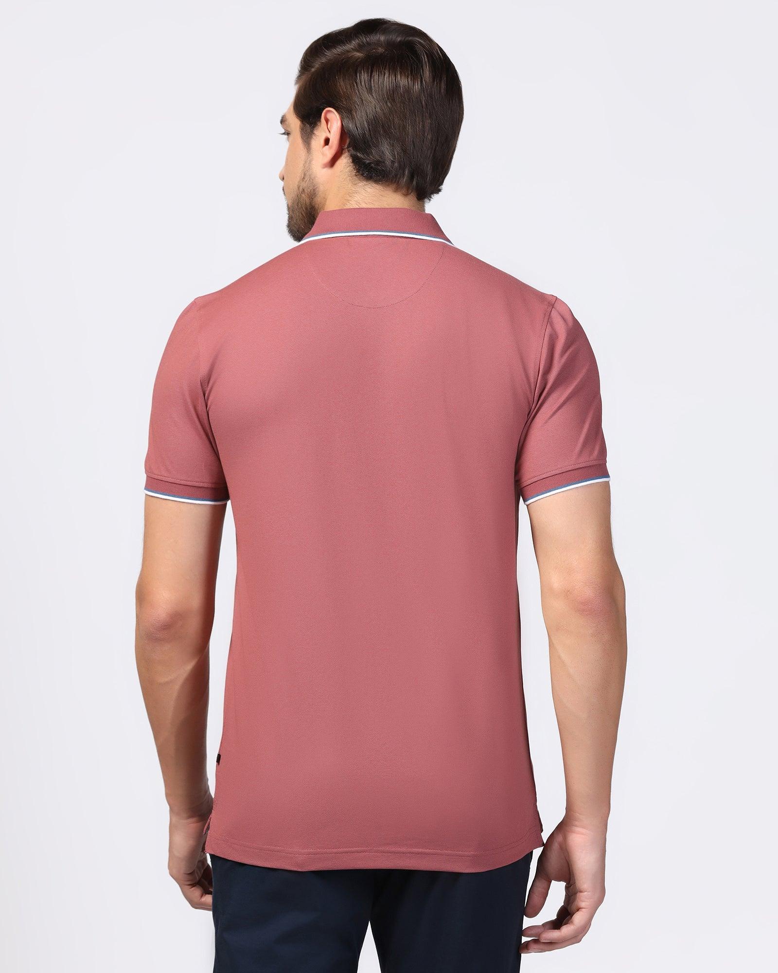 Polo Apple Red Solid T-Shirt - Andro