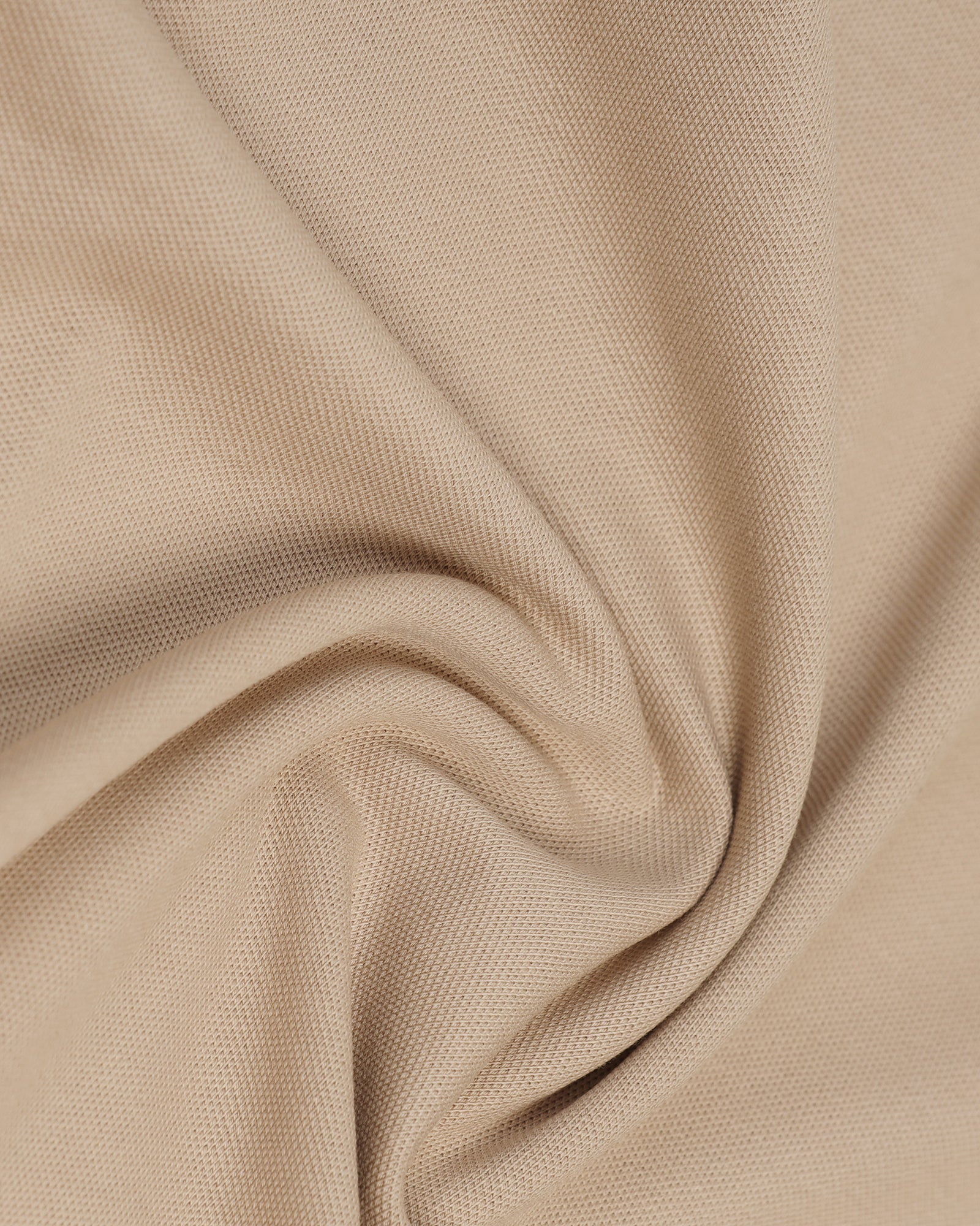 Polo Beige Solid T-Shirt - Taurus