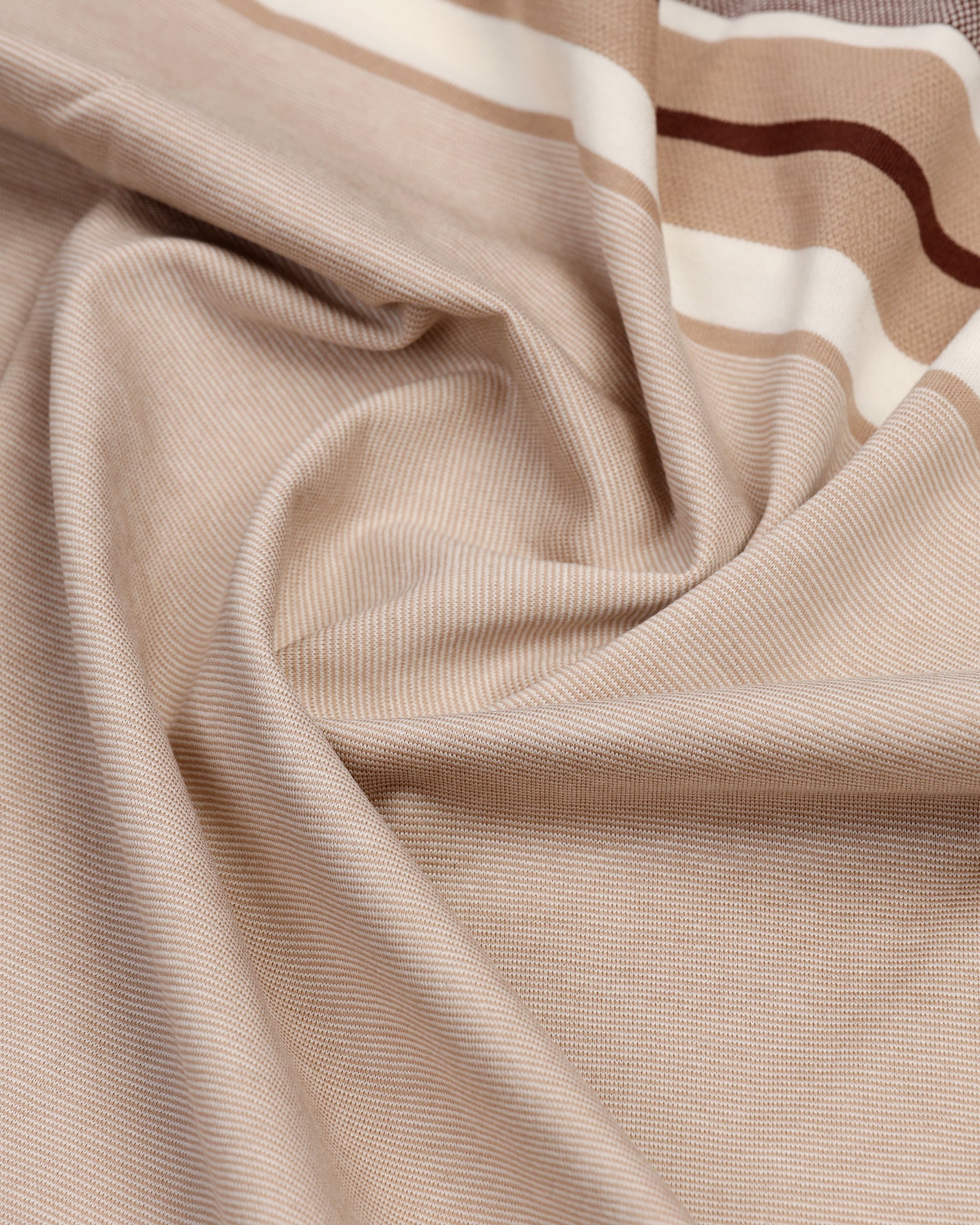 Polo Beige Stripe T-Shirt - Bella