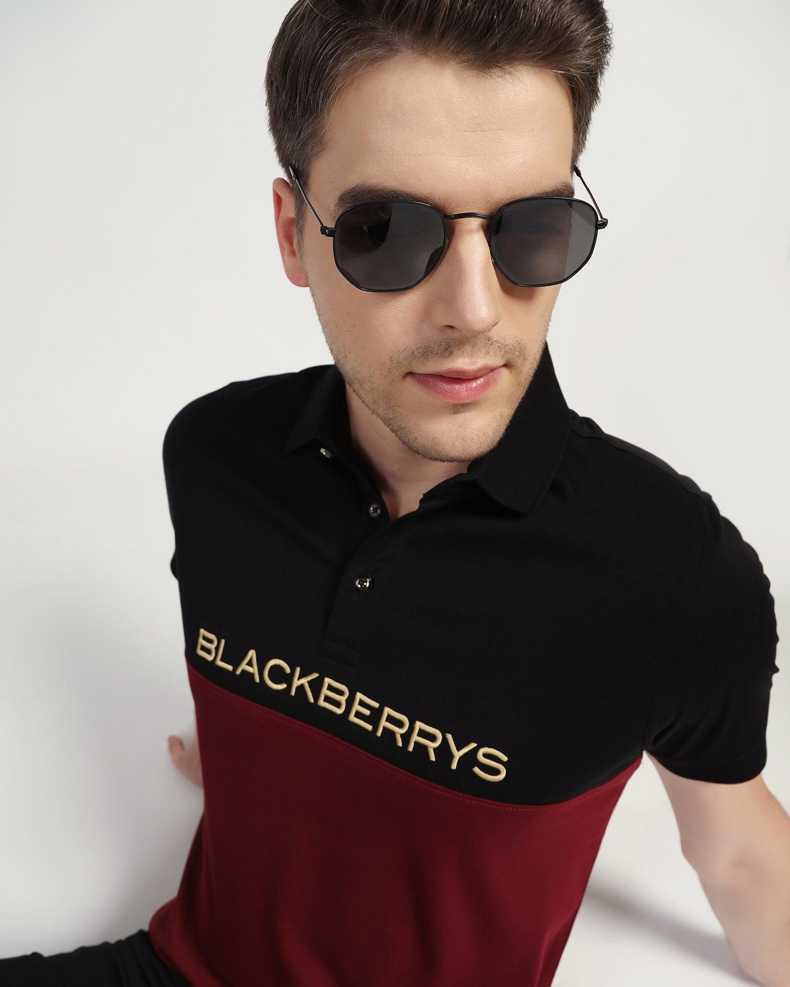 Polo Biking Red Solid T-Shirt - Star - Blackberrys