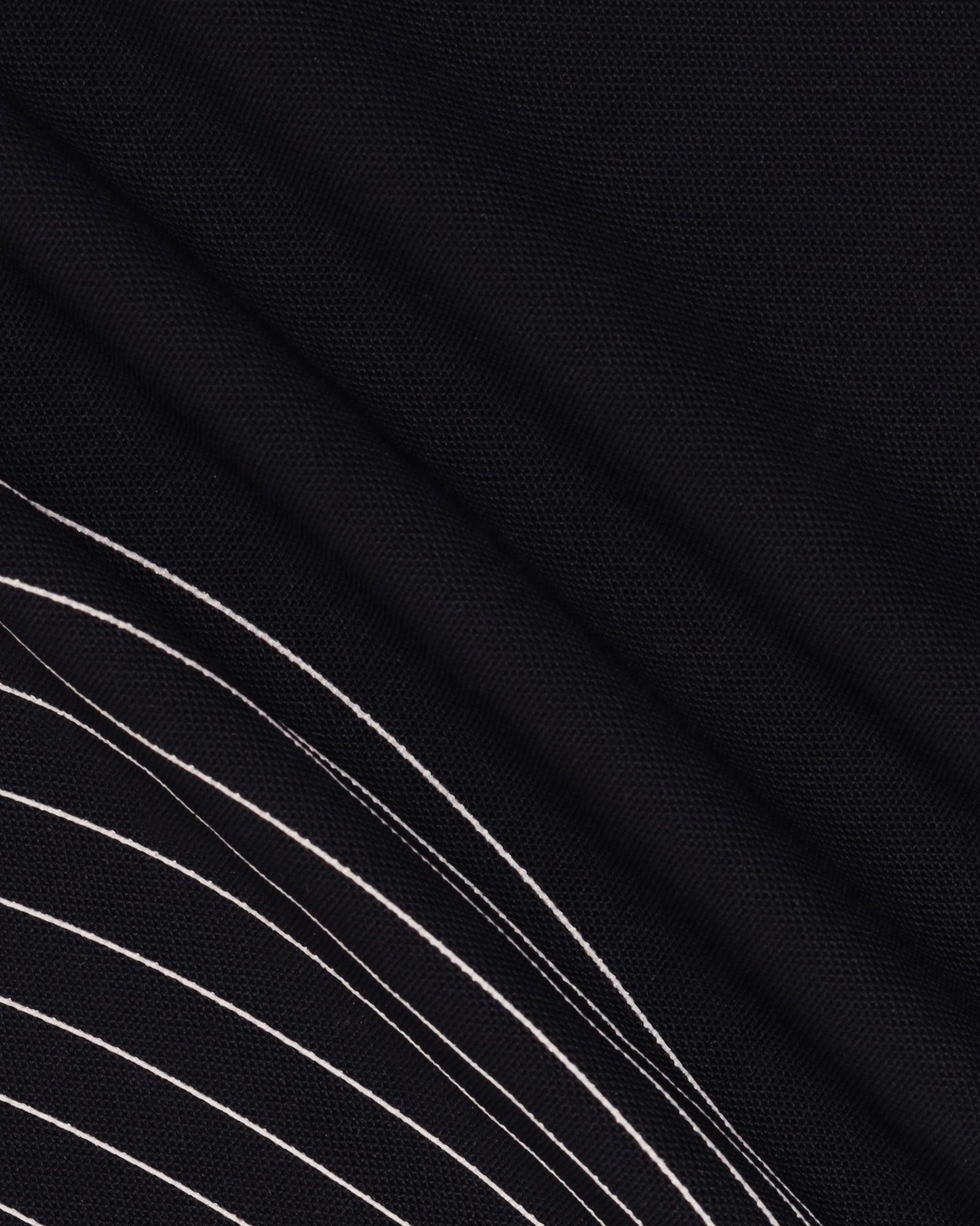 TechPro Polo Black Printed T-Shirt - Frost