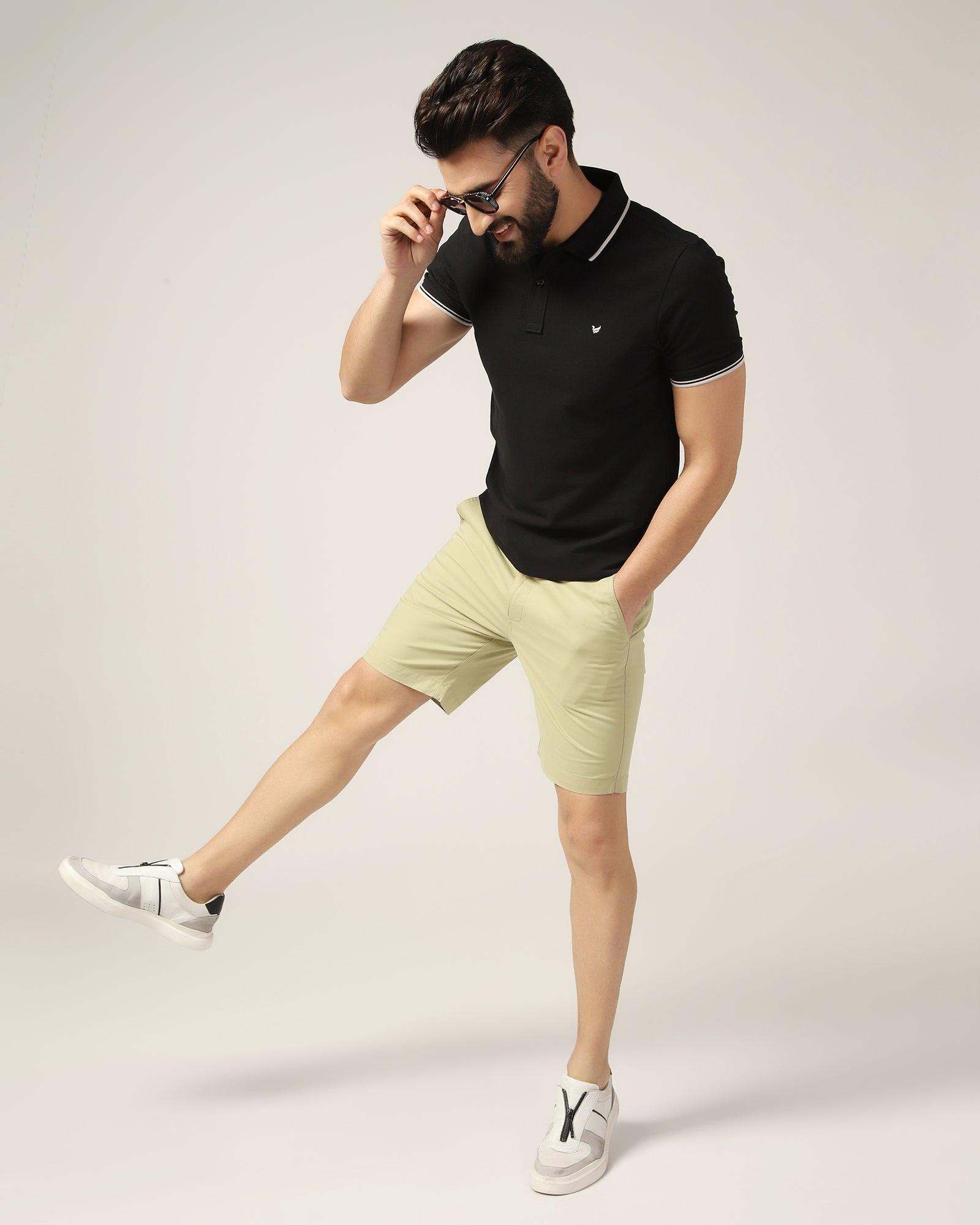 Polo Black Solid T-Shirt - Posh - Blackberrys