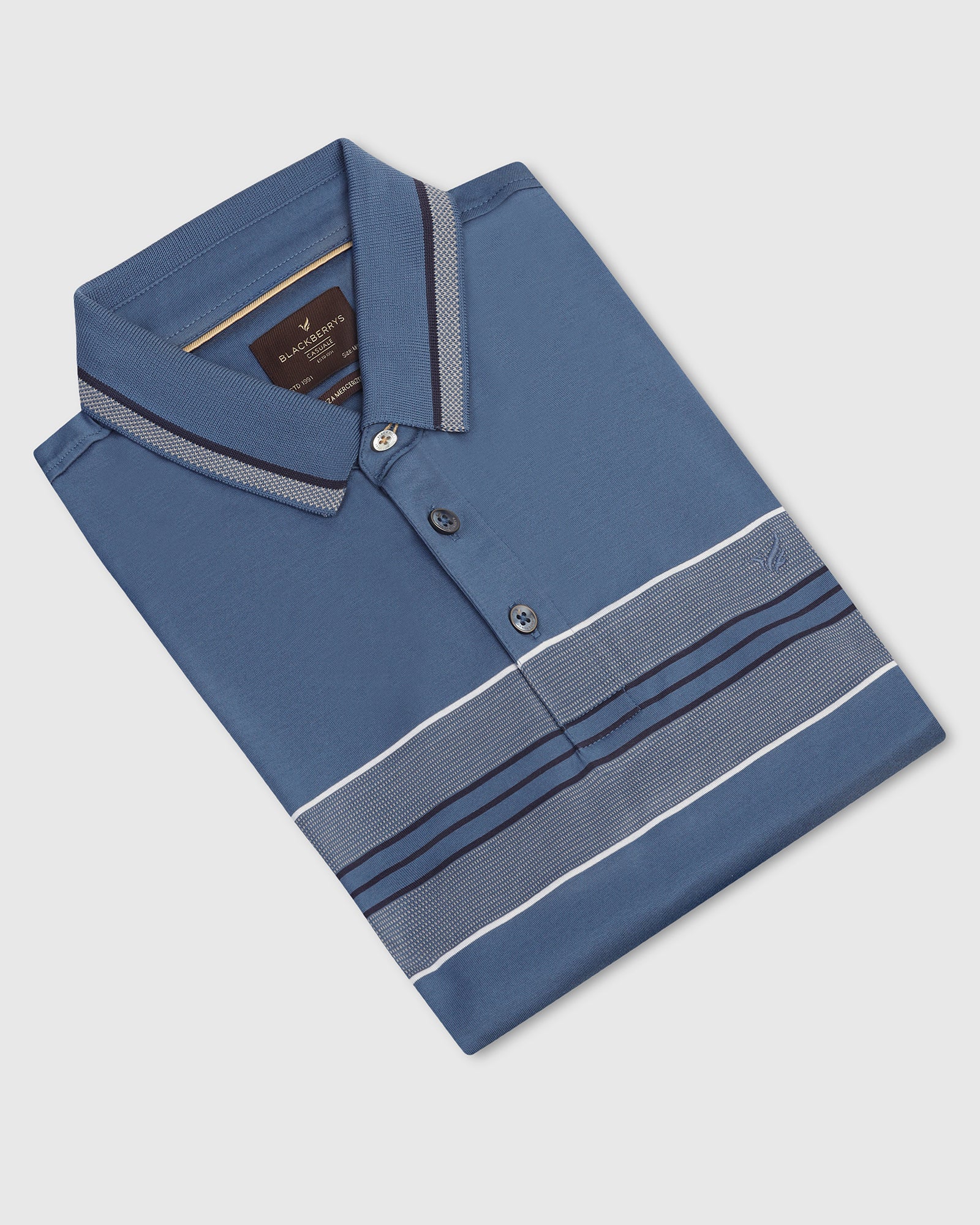 Polo Blue Topaz Stripe T-Shirt - Cetus