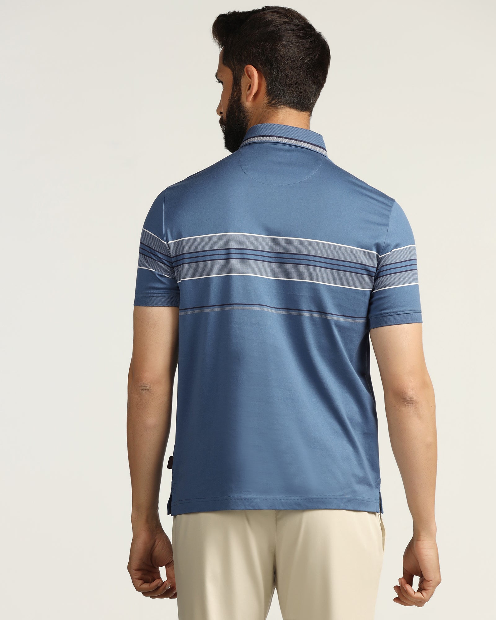 Polo Blue Topaz Stripe T-Shirt - Cetus