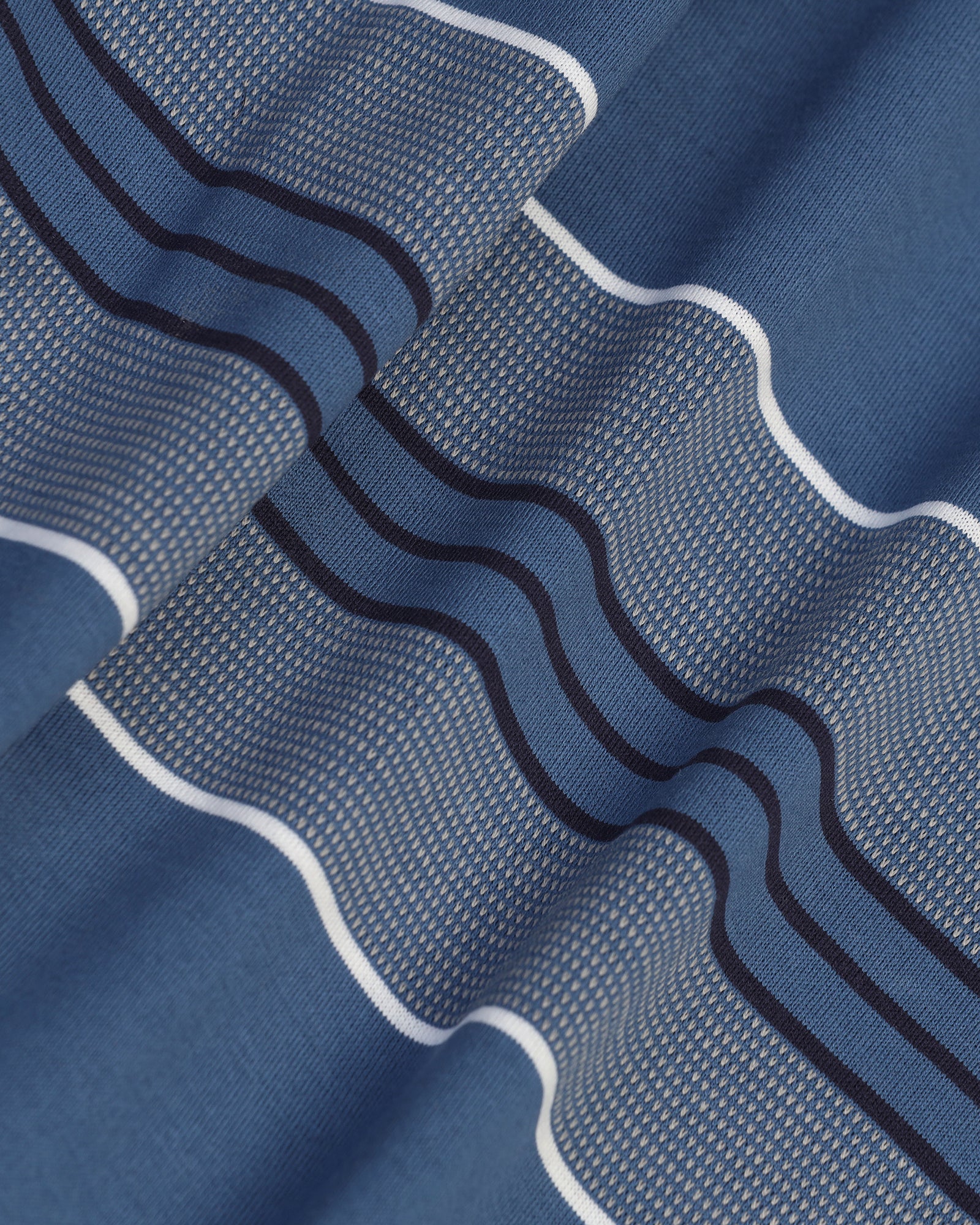 Polo Blue Topaz Stripe T-Shirt - Cetus