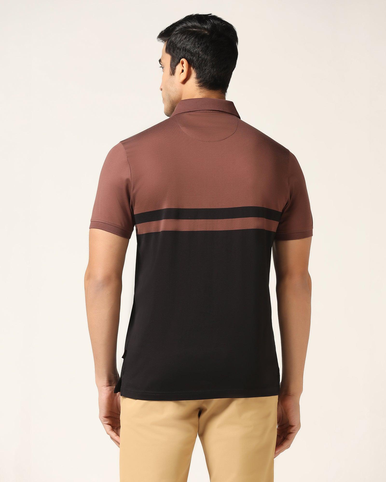Polo Brown Solid T-Shirt - Ned - Blackberrys